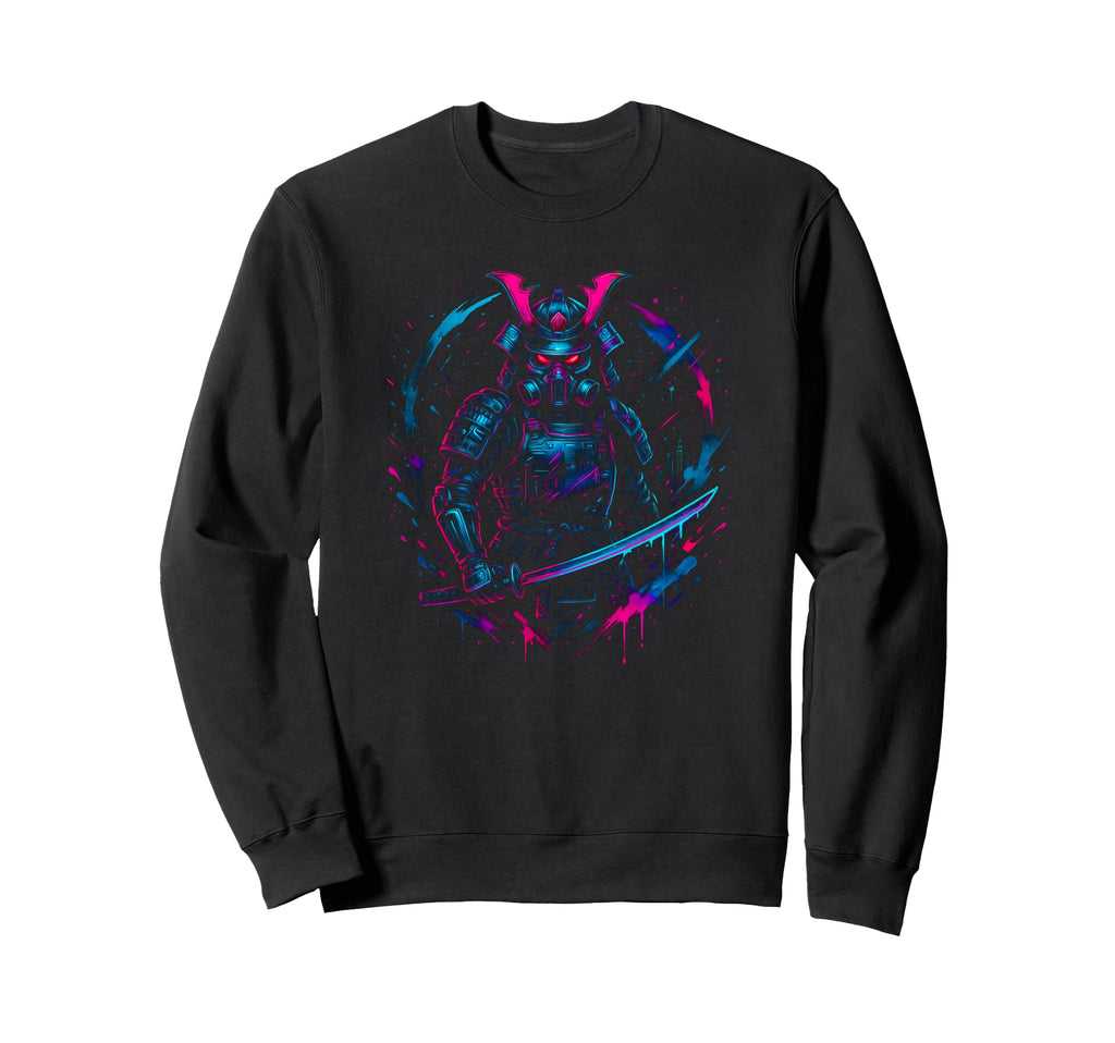 Cyberpunk Samurai Vaporwave Synthwave Sweatshirt - Streetwear Style Unisex - T-Shirt, Sweatshirt, Hoodie