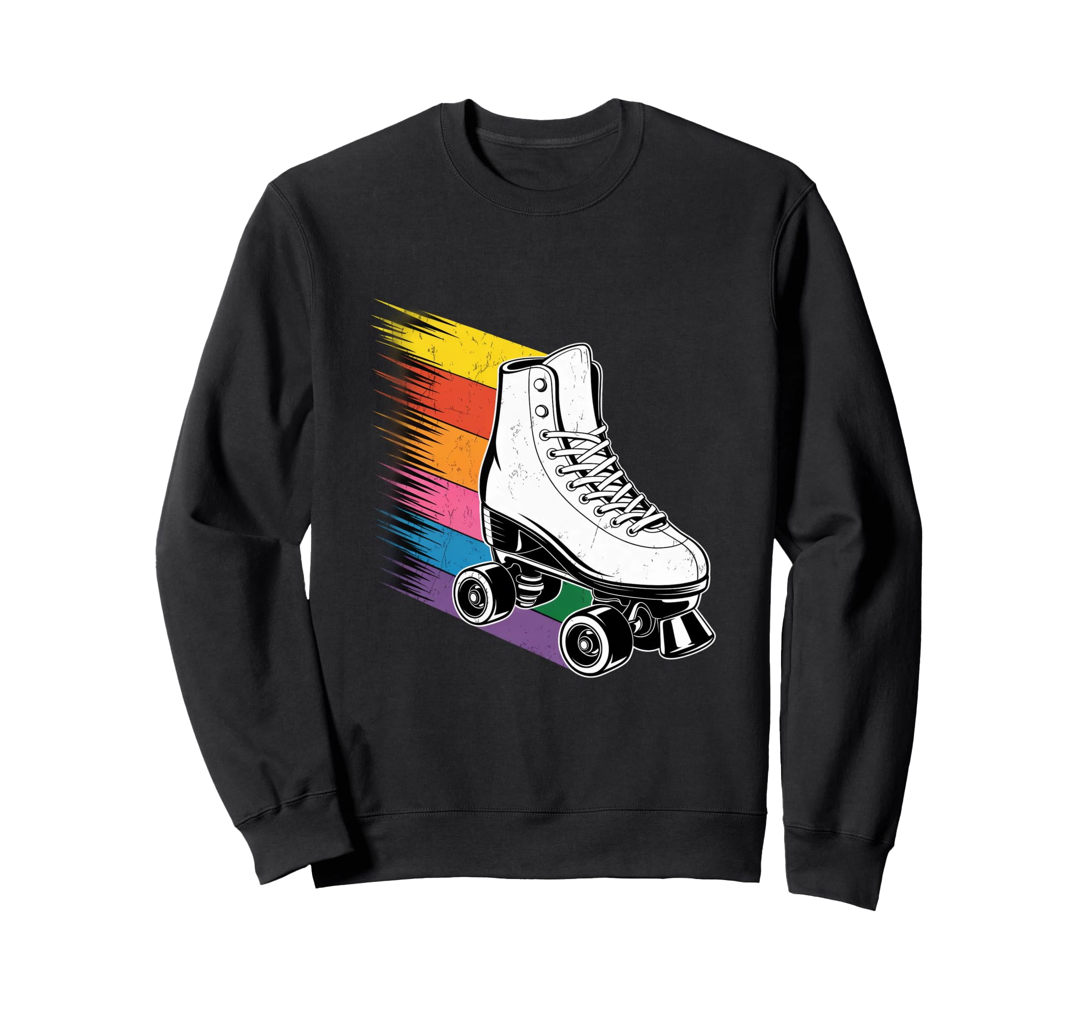 Roller Skate Shoes Rainbow Roller Sweatshirt - Novelty Apparel Unisex - T-Shirt, Sweatshirt, Hoodie