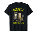 Respect Your Elders Funny Audio Visual T-Shirt - Custom Art Print Unisex - T-Shirt, Sweatshirt, Hoodie