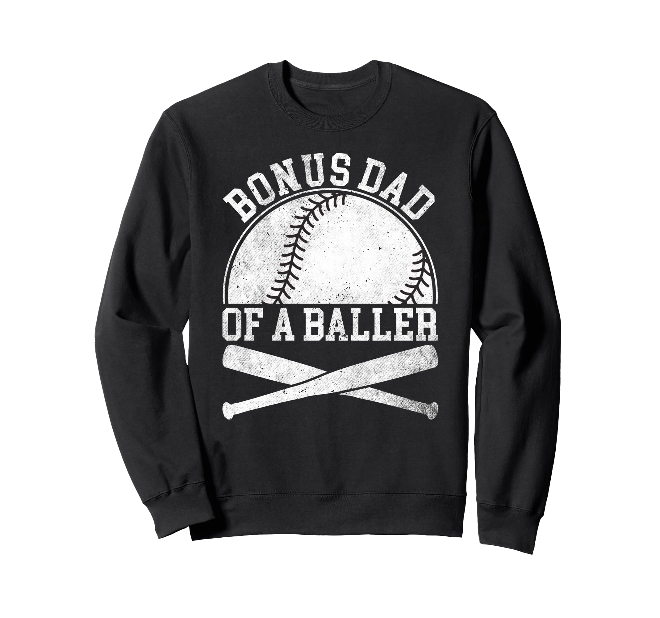 Bonus Dad Baseball Dad Fathers Day Sweatshirt - Custom Art Print for Adults - T-Shirt, Sweatshirt, Hoodie