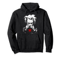 Grunge Distressed Punk And Red Color Hoodie - Aesthetic Graphic for Adults - T-Shirt, Sweatshirt, Hoodie