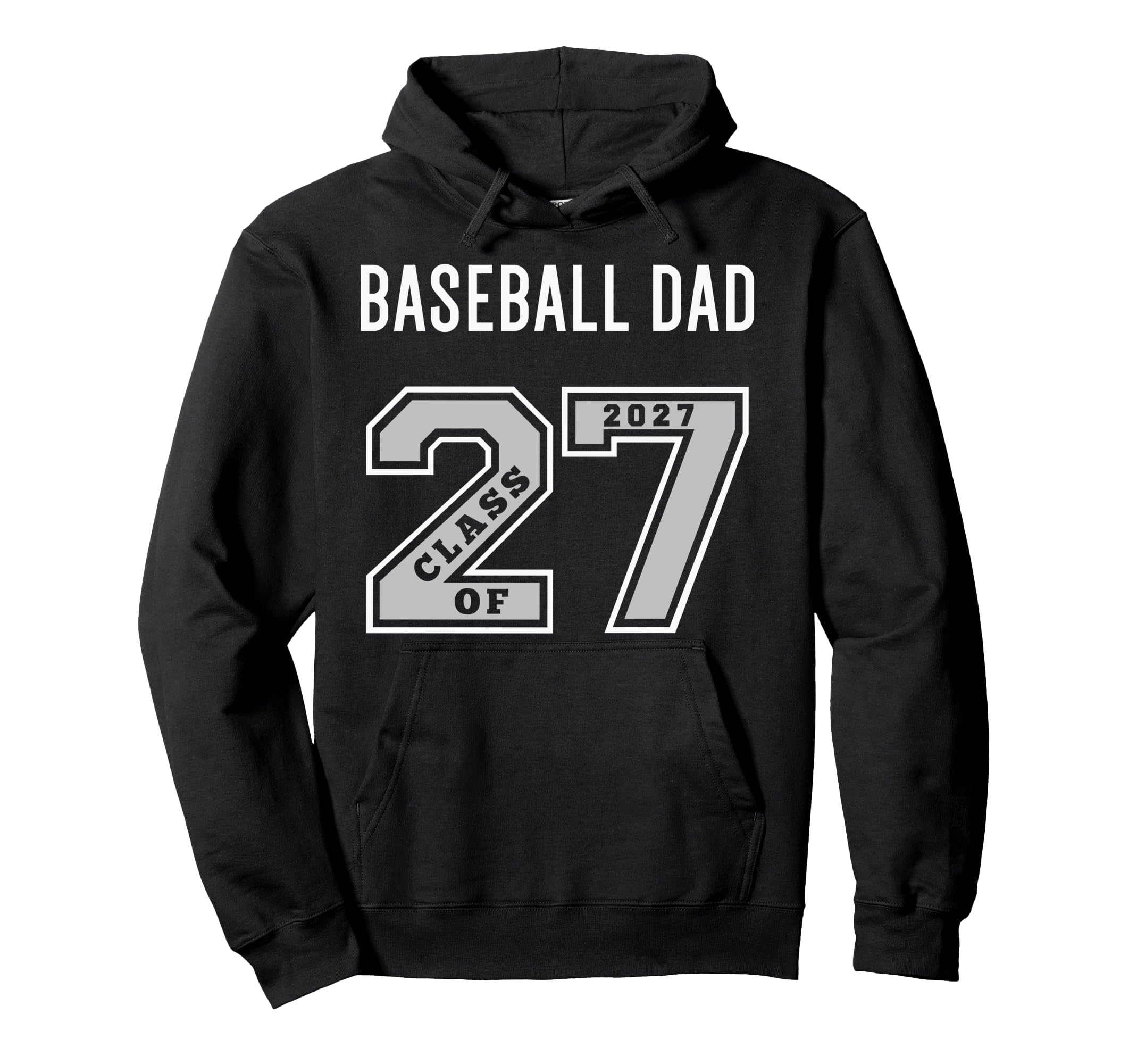 Baseball Dad Class 2027 Baseball Dad Hoodie - Aesthetic Graphic Unisex - T-Shirt, Sweatshirt, Hoodie