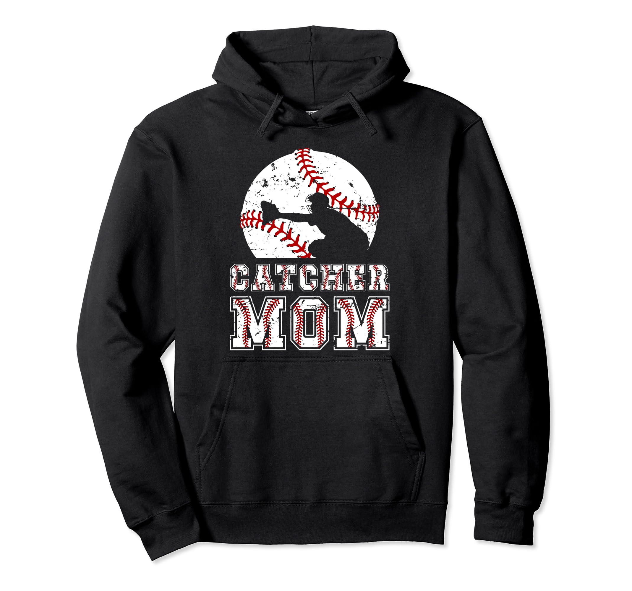 Baseball Catcher Mom Baseball Hoodie - Casual Everyday Wear for Adults - T-Shirt, Sweatshirt, Hoodie