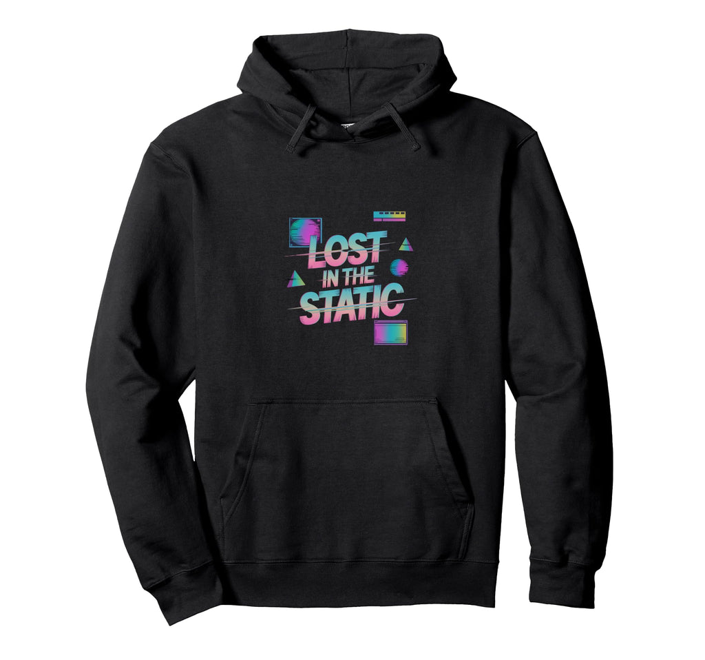 Lost Static Vaporwave Aesthetic Hoodie - Streetwear Style Men Women - T-Shirt, Sweatshirt, Hoodie
