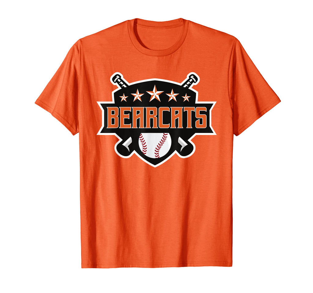 Bearcats Orange Black Baseball Game T-Shirt - Streetwear Style for Adults - T-Shirt, Sweatshirt, Hoodie