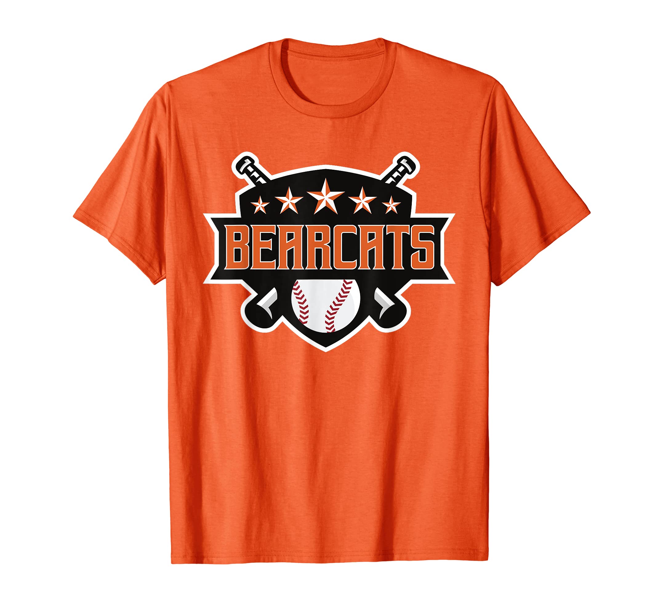 Bearcats Orange Black Baseball Game T-Shirt - Streetwear Style for Adults - T-Shirt, Sweatshirt, Hoodie