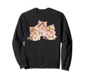 Kittens Bows Coquette Aesthetic Sweatshirt - Minimalist Print Men Women - T-Shirt, Sweatshirt, Hoodie