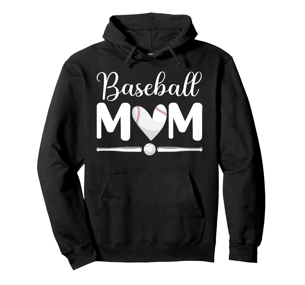 Baseball Mama Sports Player Hoodie - Casual Everyday Wear Men Women - T-Shirt, Sweatshirt, Hoodie