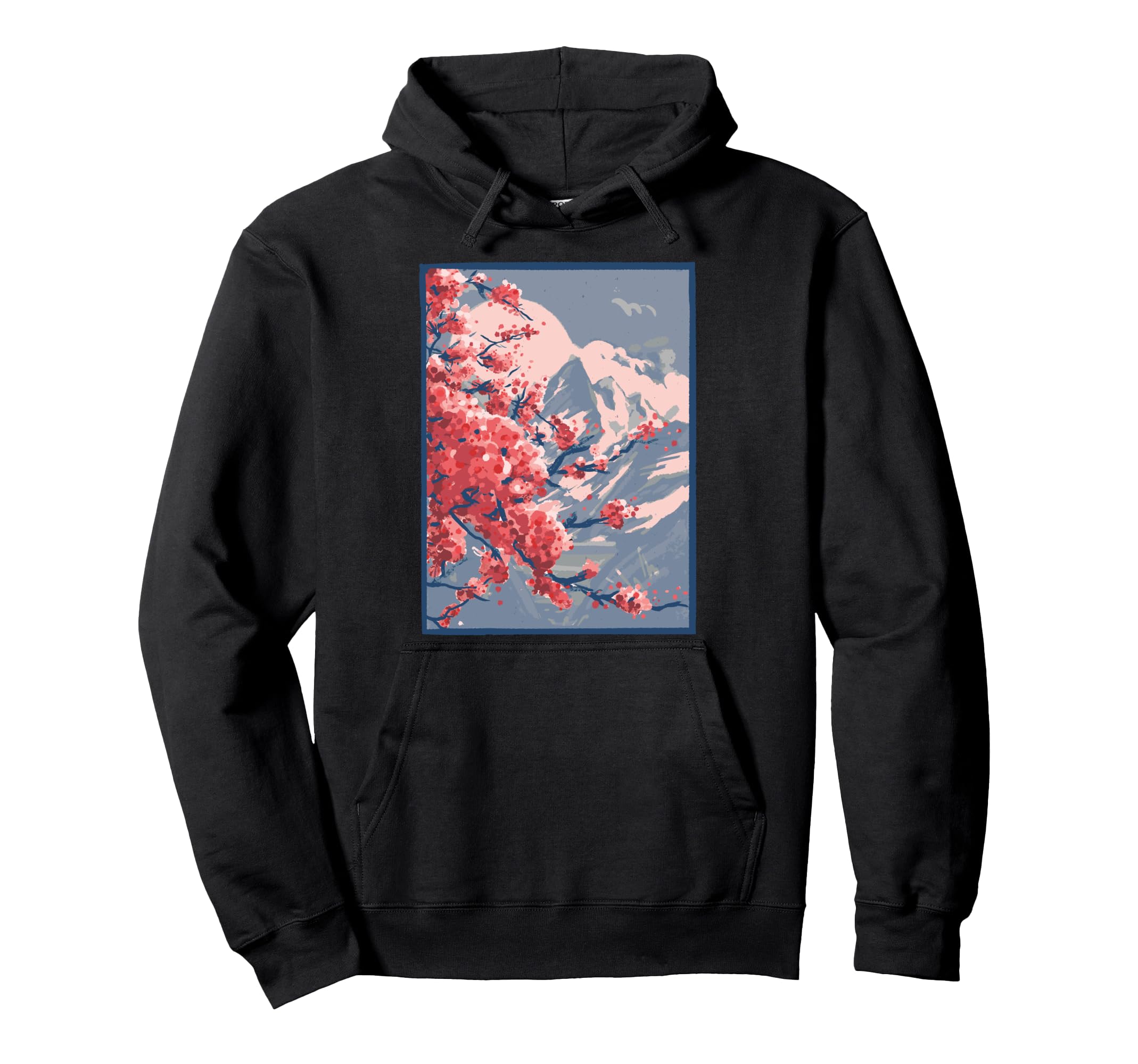 Vaporwave Aesthetic Japanese Cherry Hoodie - Fun Novelty Design Unisex - T-Shirt, Sweatshirt, Hoodie