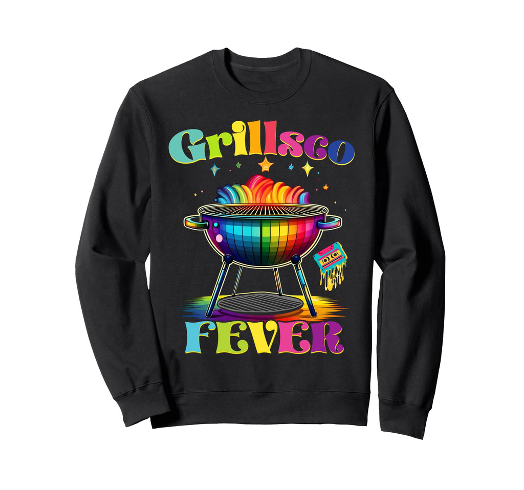 Grillsco Fever Disco Grilling Bbq 80S Sweatshirt - Graphic Print Men Women - T-Shirt, Sweatshirt, Hoodie