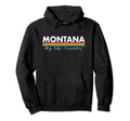 Montana Big Sky Country Stripes Hoodie - Custom Art Print for Adults - T-Shirt, Sweatshirt, Hoodie