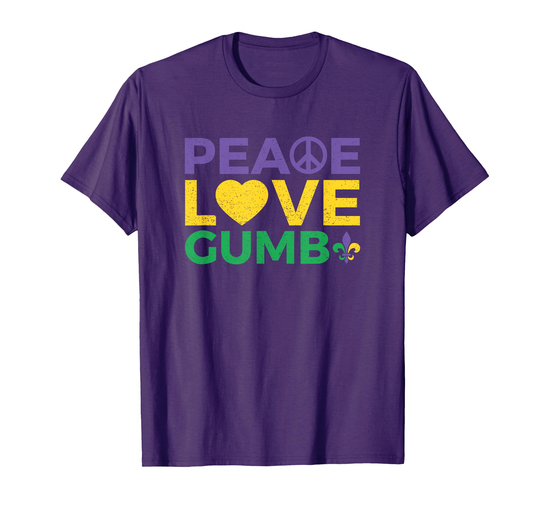 Peace Love Gumbo T-Shirt - Graphic Print Men Women - T-Shirt, Sweatshirt, Hoodie