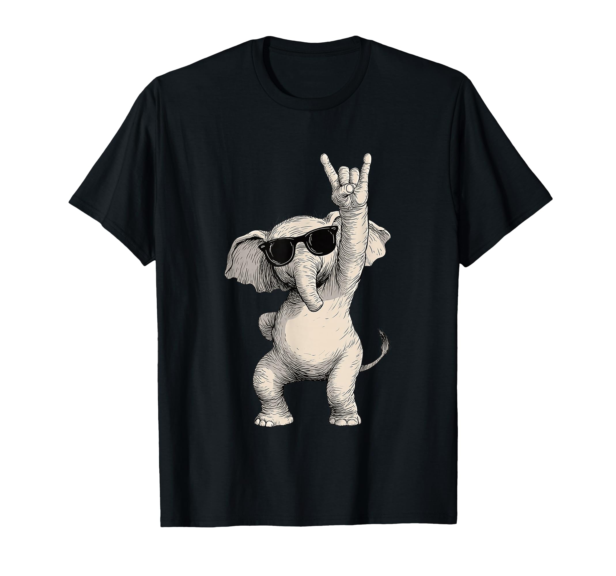 Elephant Rock Gesture Sunglasses Fun T-Shirt - Unique Graphic for Adults - T-Shirt, Sweatshirt, Hoodie