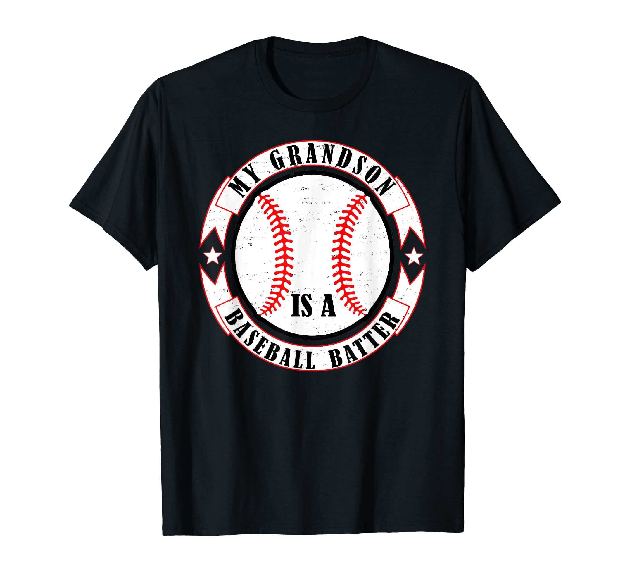 My Grandson Is Baseball Batter Baseball T-Shirt - Aesthetic Graphic Unisex - T-Shirt, Sweatshirt, Hoodie