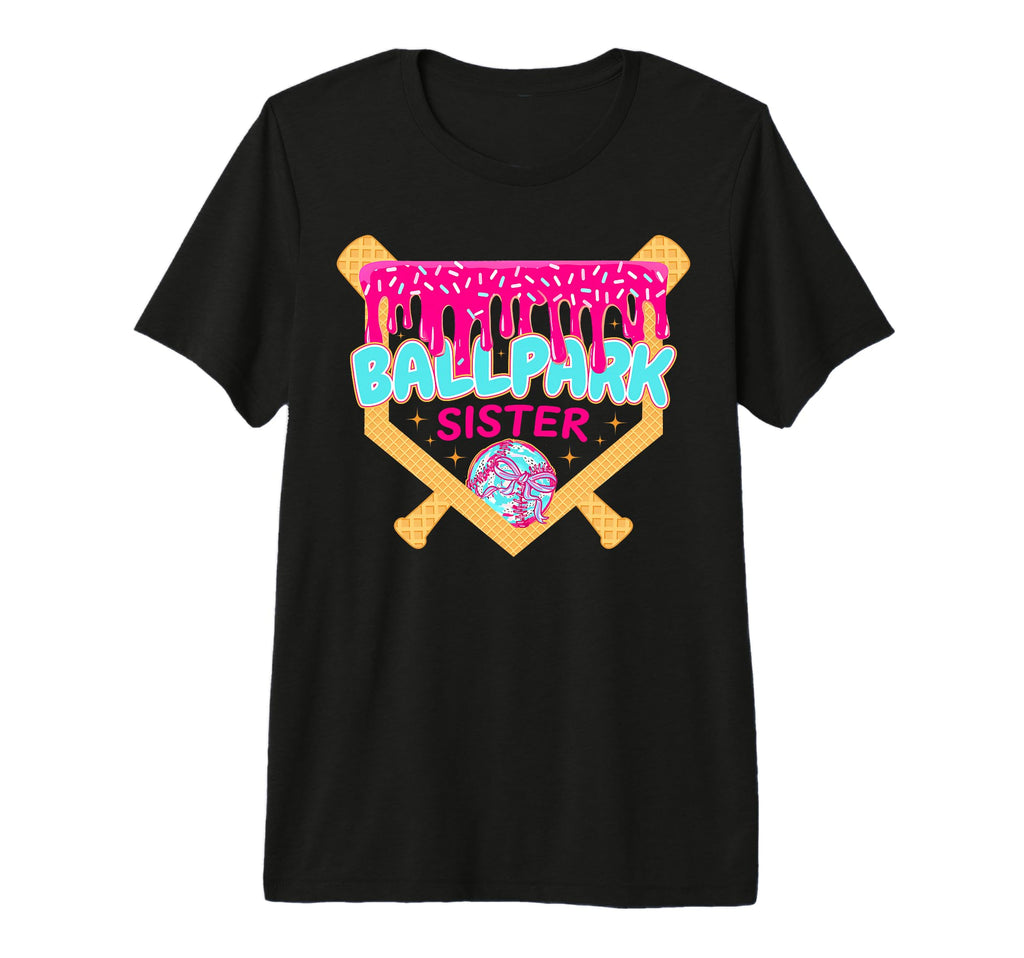 Baseball Drip Ballpark Sister Ice T-Shirt - Aesthetic Graphic for Adults - T-Shirt, Sweatshirt, Hoodie
