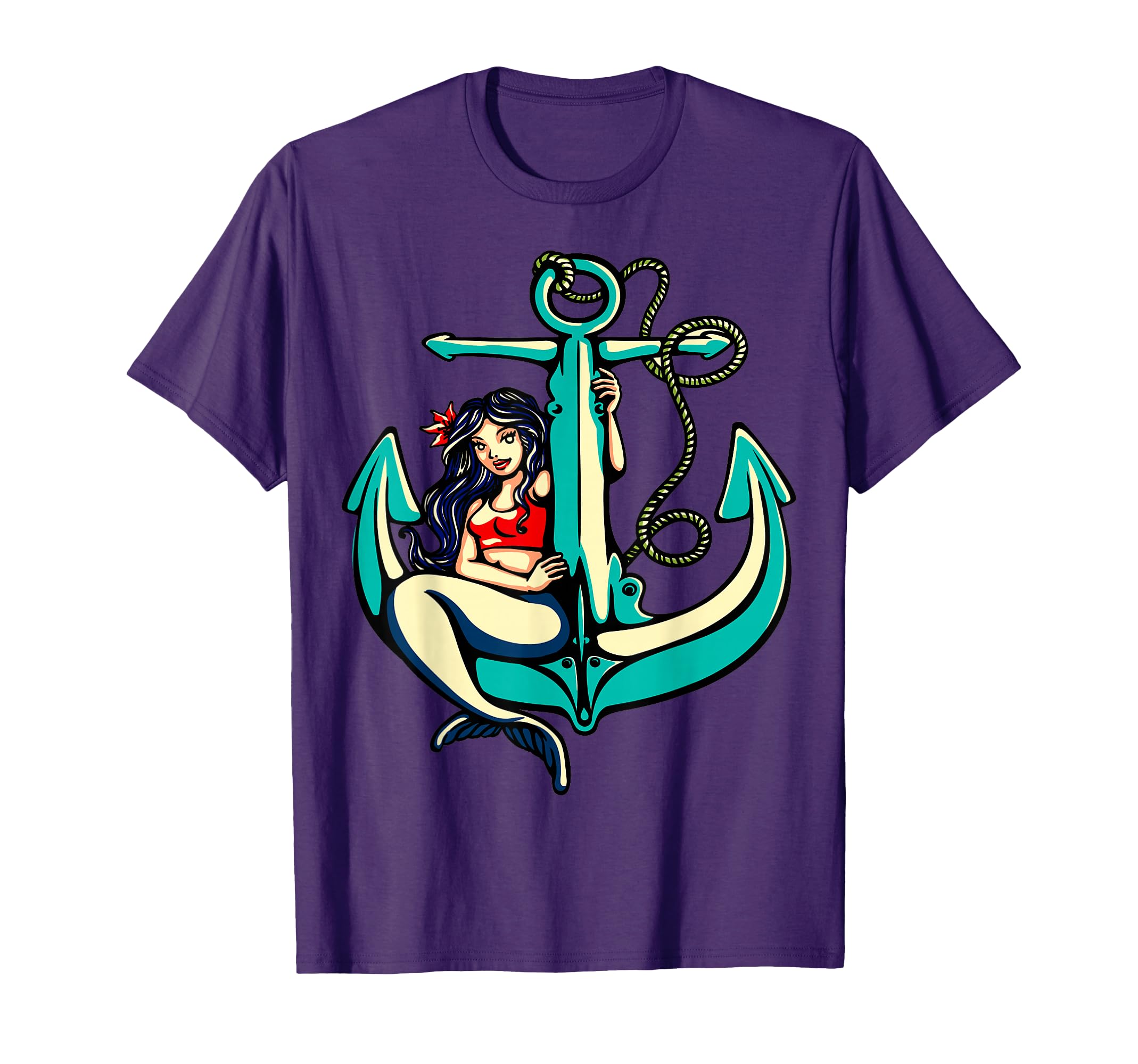 Pretty Sirem Anchor School Sailor Tatto T-Shirt - Trendy Graphic Unisex - T-Shirt, Sweatshirt, Hoodie