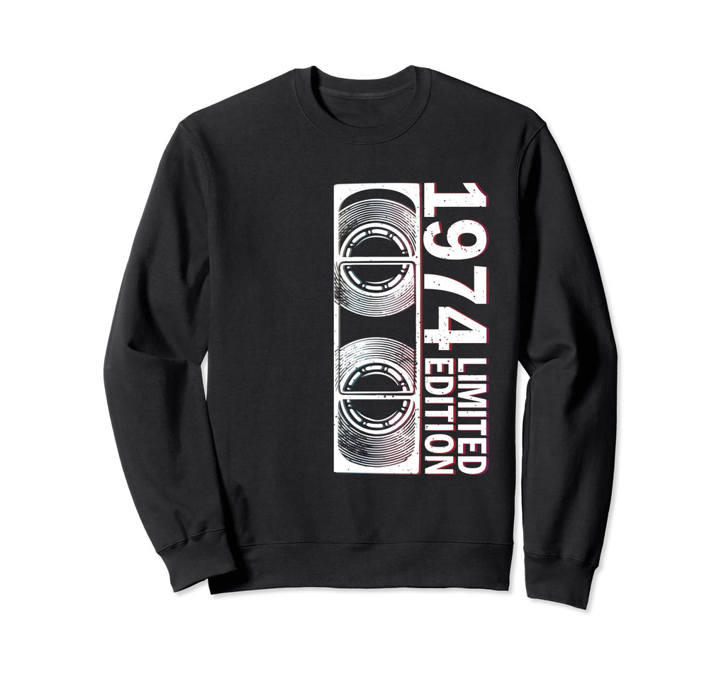 1974 Mens Womens Birthday Cassette Sweatshirt - Unique Graphic for Adults - T-Shirt, Sweatshirt, Hoodie