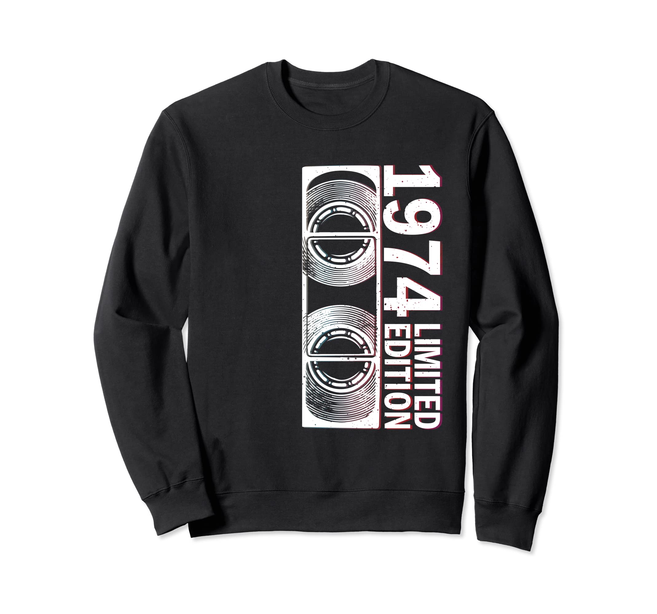 1974 Mens Womens Birthday Cassette Sweatshirt - Unique Graphic for Adults - T-Shirt, Sweatshirt, Hoodie