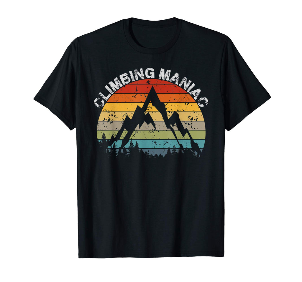 Mountain Climbing Maniac Outdoor Sunset T-Shirt - Graphic Print Men Women - T-Shirt, Sweatshirt, Hoodie