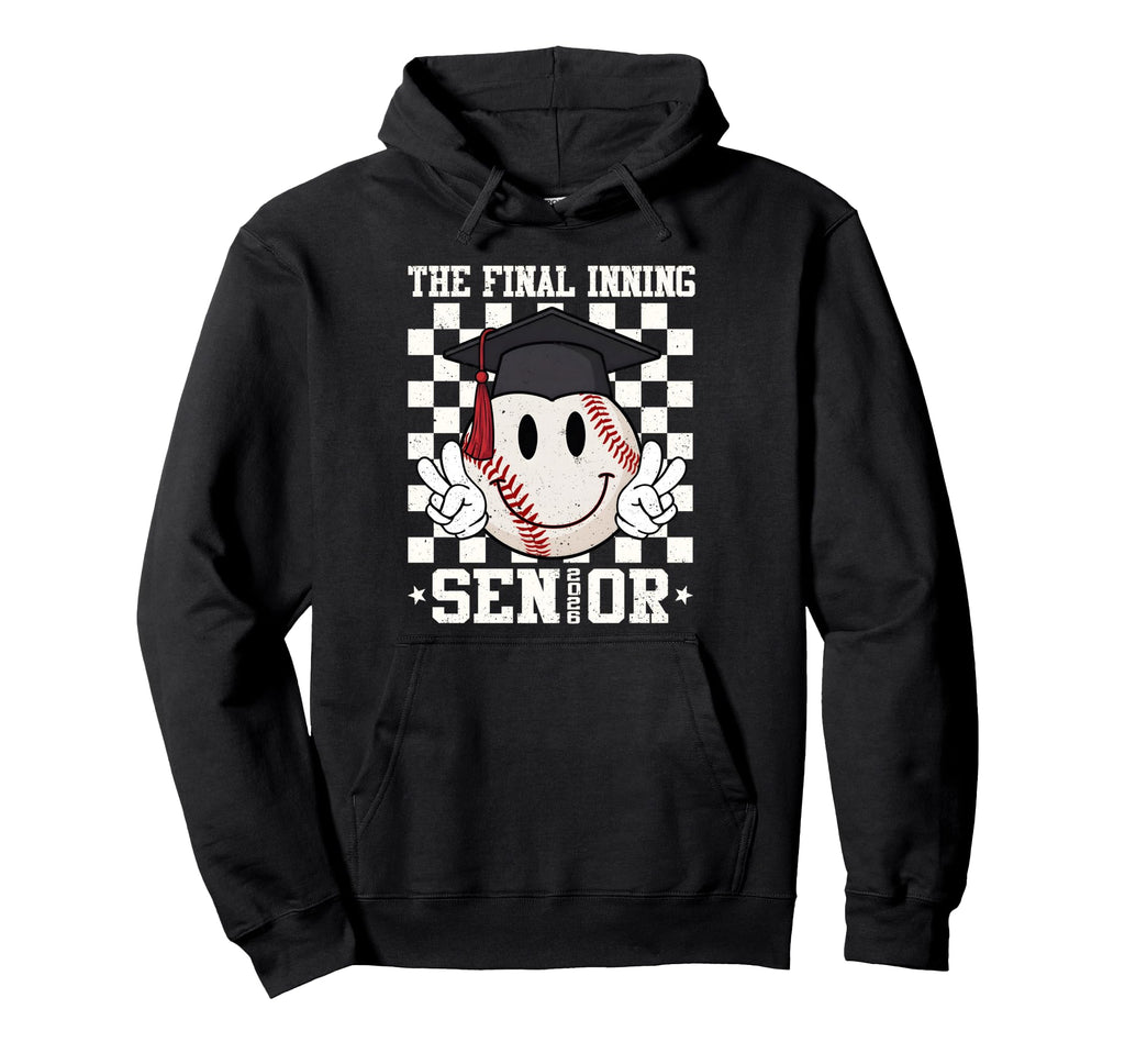 Final Inning Senior Baseball Class Hoodie - Fun Novelty Design for Adults - T-Shirt, Sweatshirt, Hoodie