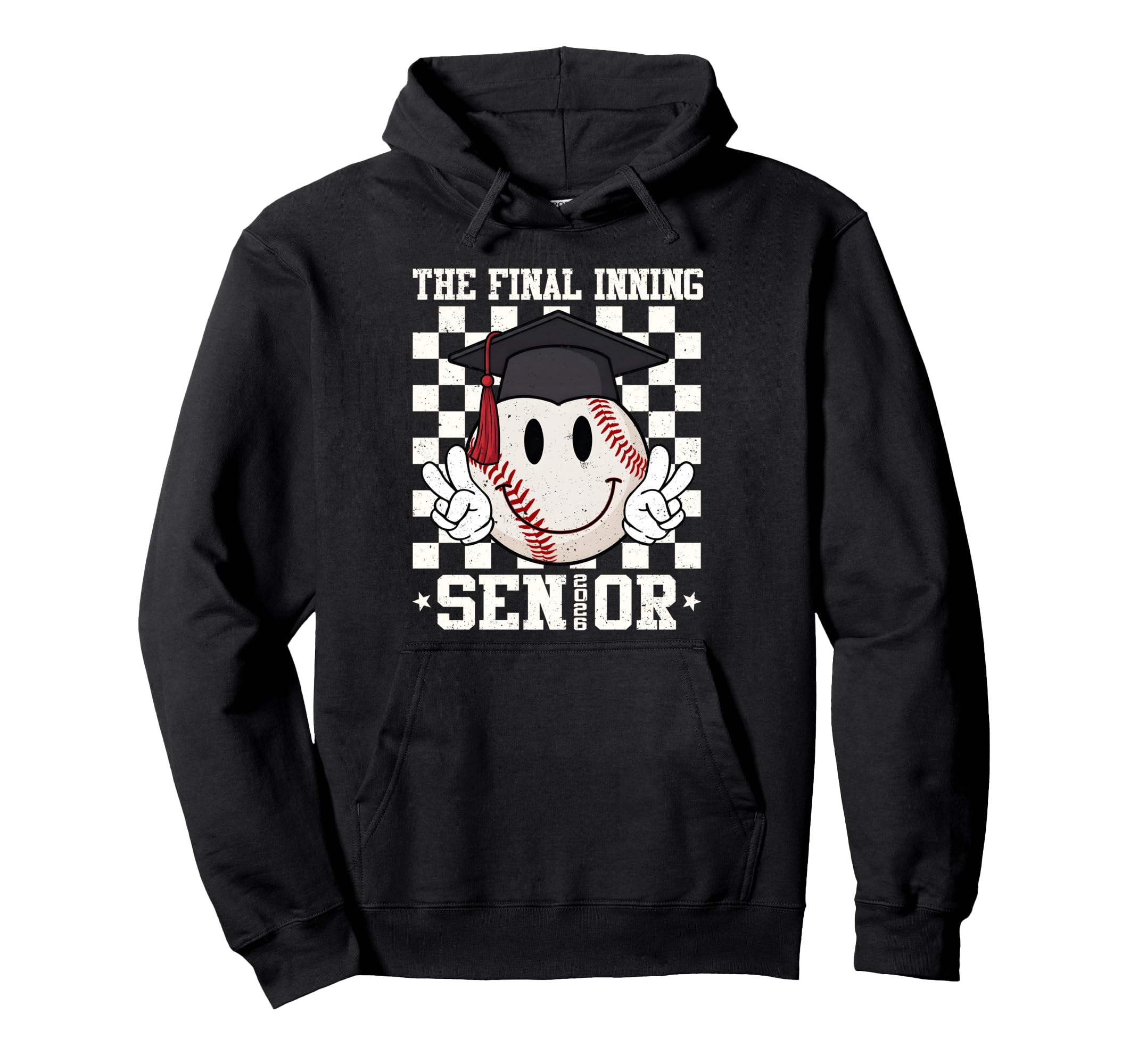Final Inning Senior Baseball Class Hoodie - Fun Novelty Design for Adults - T-Shirt, Sweatshirt, Hoodie