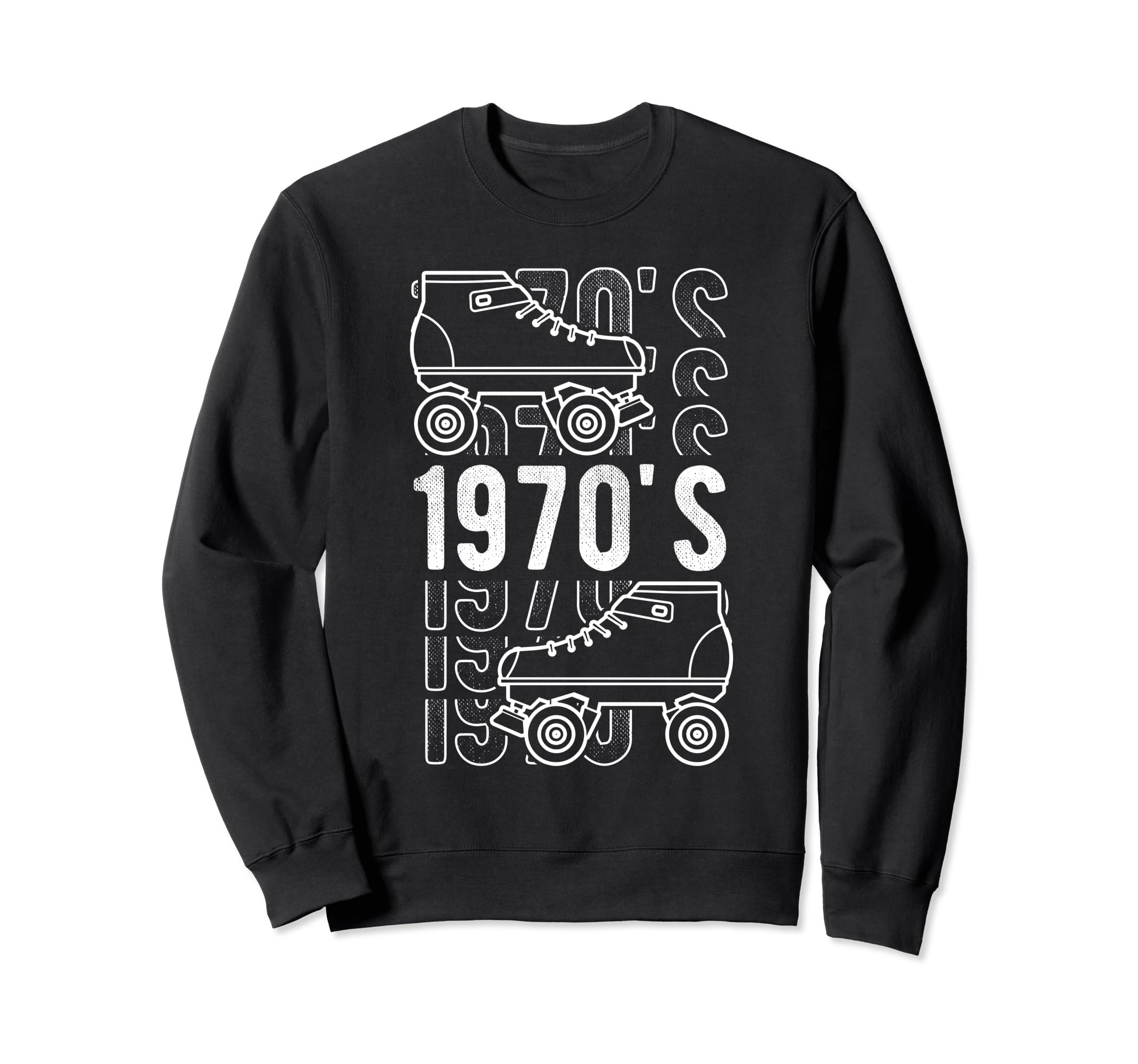 1970S Roller Skates Skating Sweatshirt - Fun Novelty Design Unisex - T-Shirt, Sweatshirt, Hoodie