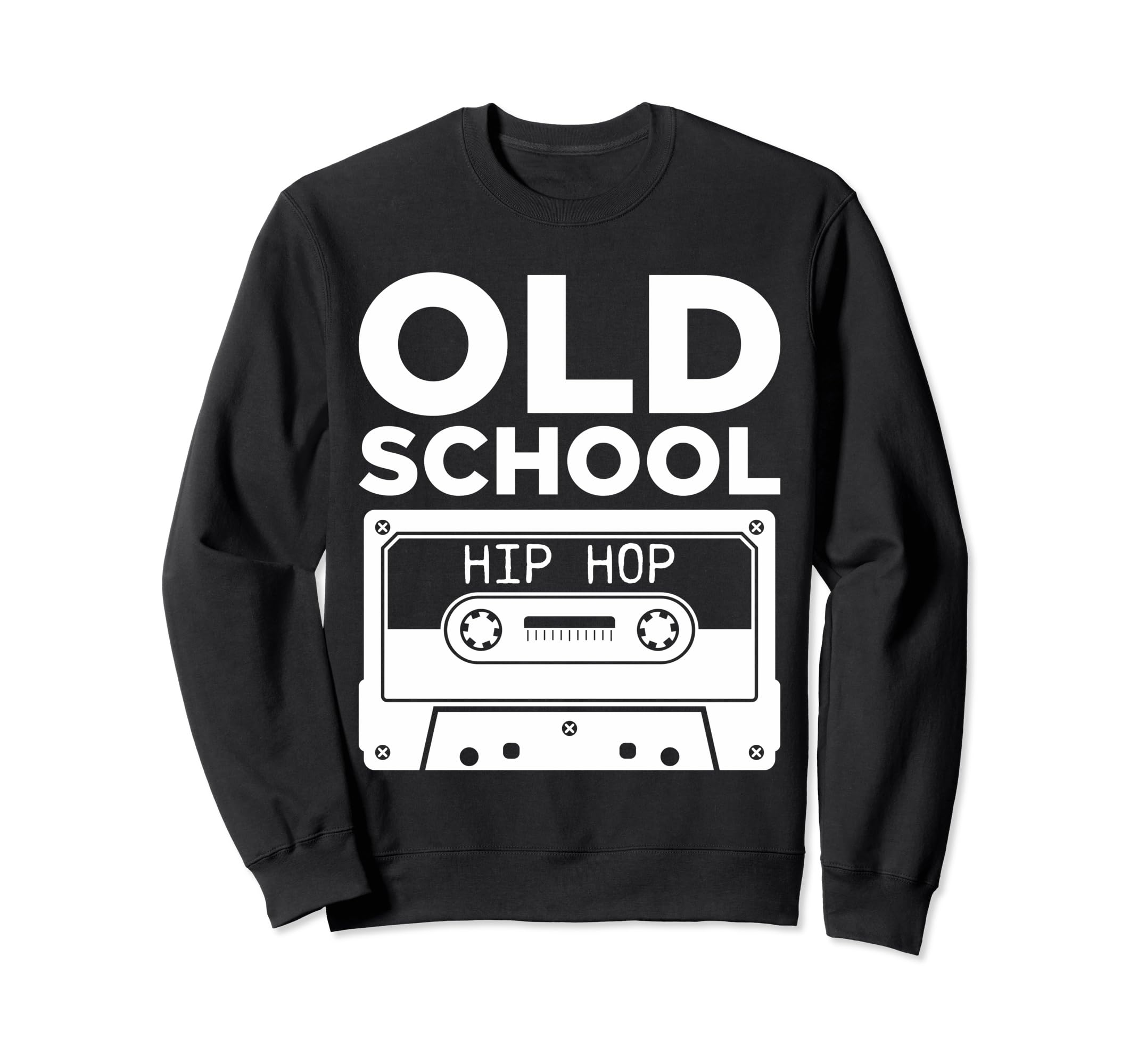 Old School Hip Hop Cassette Tape Sweatshirt - Trendy Graphic for Adults - T-Shirt, Sweatshirt, Hoodie