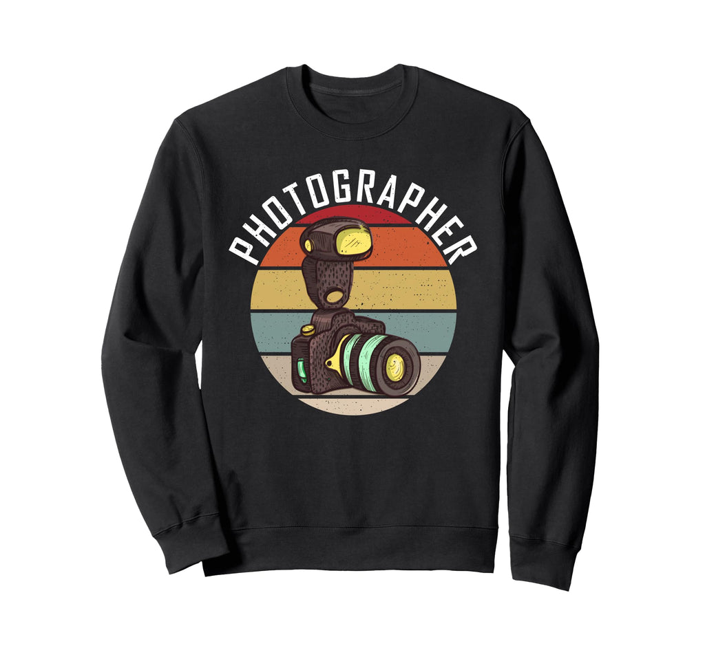 Photographer Photo Camera Photography Sweatshirt - Trendy Graphic Unisex - T-Shirt, Sweatshirt, Hoodie