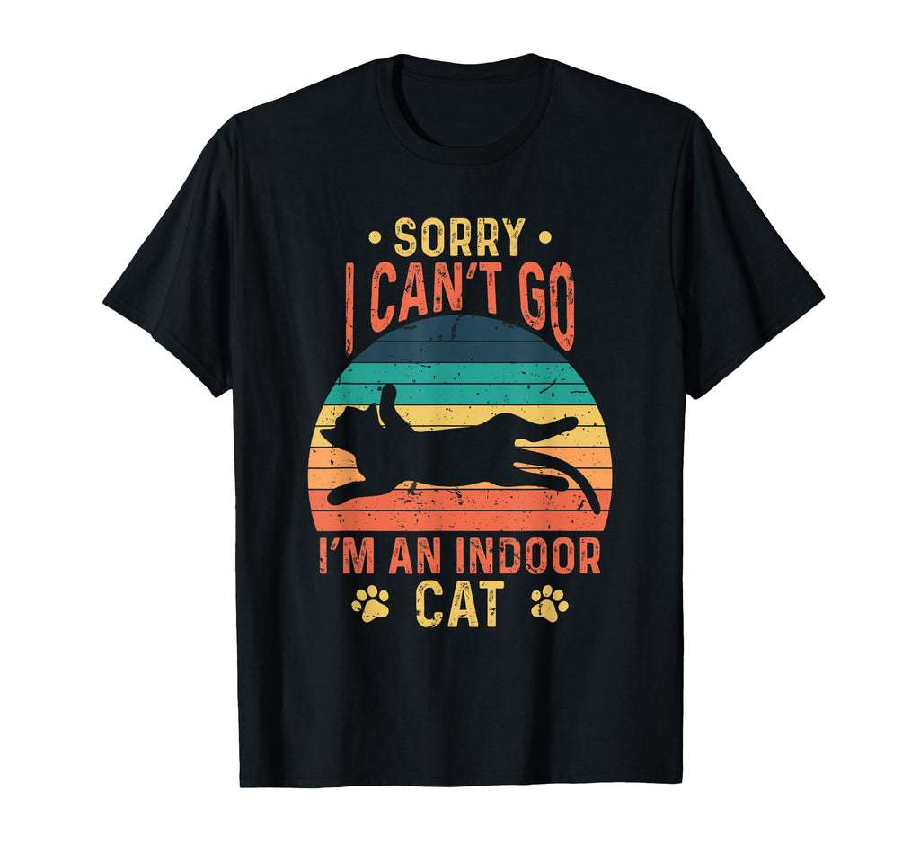 Sunset Funny Kitten Sorry I Cant Go Im T-Shirt - Unique Graphic for Adults - T-Shirt, Sweatshirt, Hoodie
