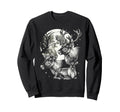 Reindeer 90S Aesthetic Y2K Reindeer Sweatshirt - Aesthetic Graphic Unisex - T-Shirt, Sweatshirt, Hoodie