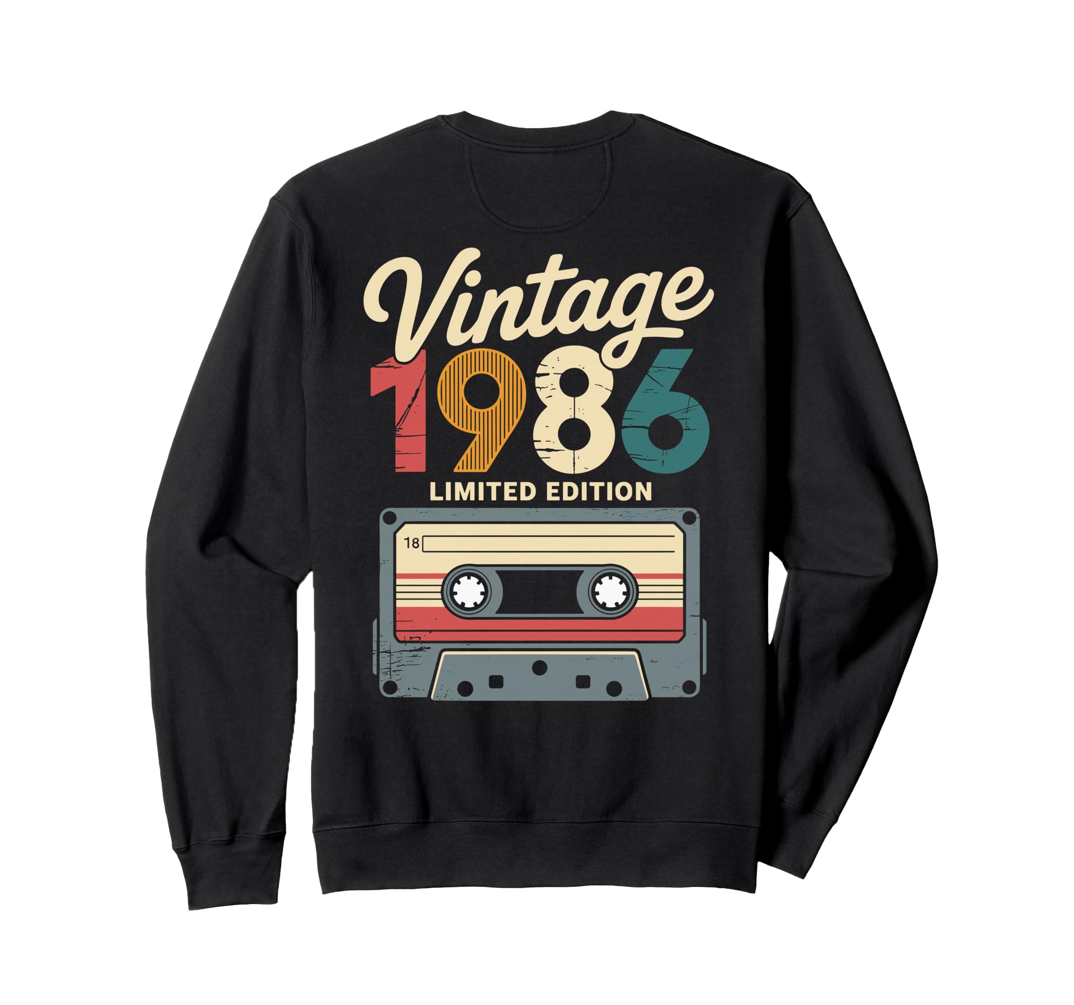 Born 1986 Cassette Tape 40Th Sweatshirt - Aesthetic Graphic Men Women - T-Shirt, Sweatshirt, Hoodie