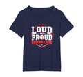 Loud And Proud Baseball Dad Fan T-Shirt - Unique Graphic for Adults - T-Shirt, Sweatshirt, Hoodie