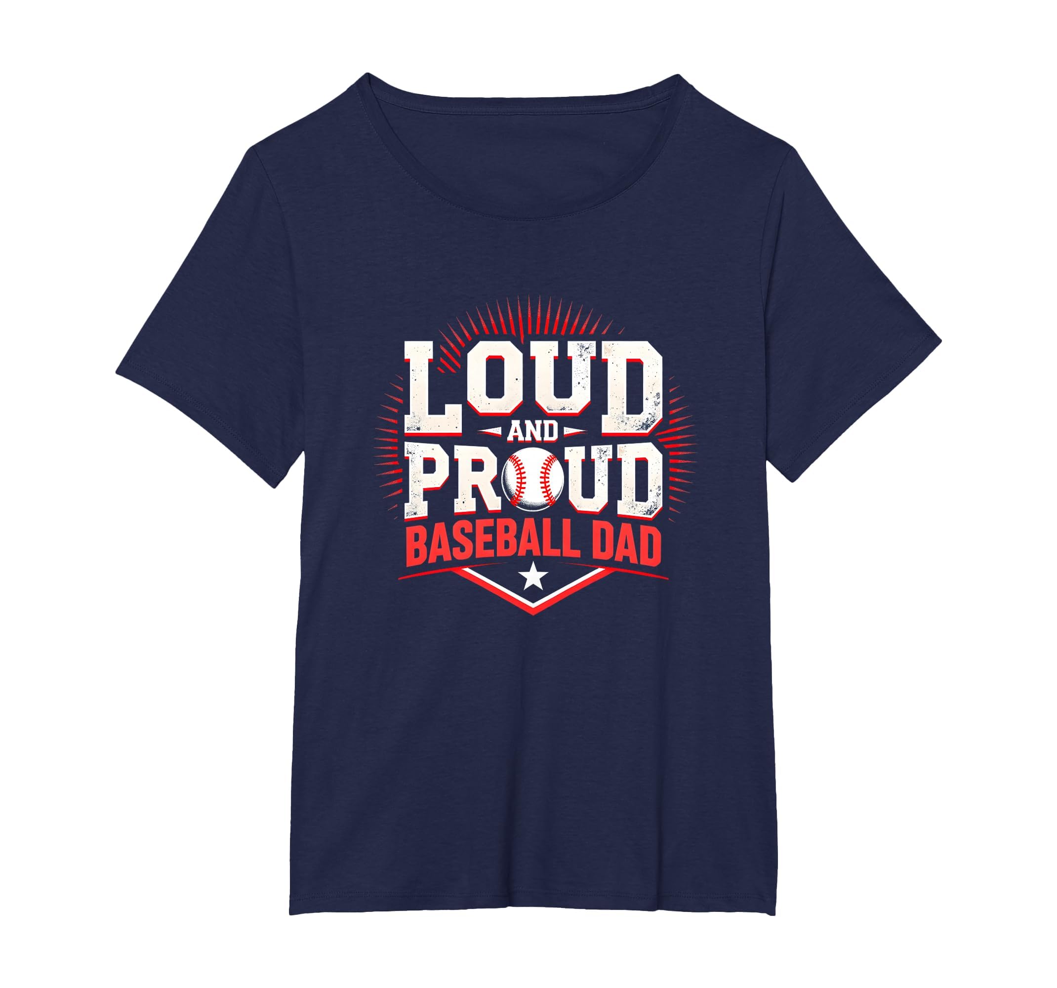 Loud And Proud Baseball Dad Fan T-Shirt - Unique Graphic for Adults - T-Shirt, Sweatshirt, Hoodie