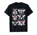 Colorful Bees Insects Dreamy Art Pastel T-Shirt - Aesthetic Graphic Unisex - T-Shirt, Sweatshirt, Hoodie