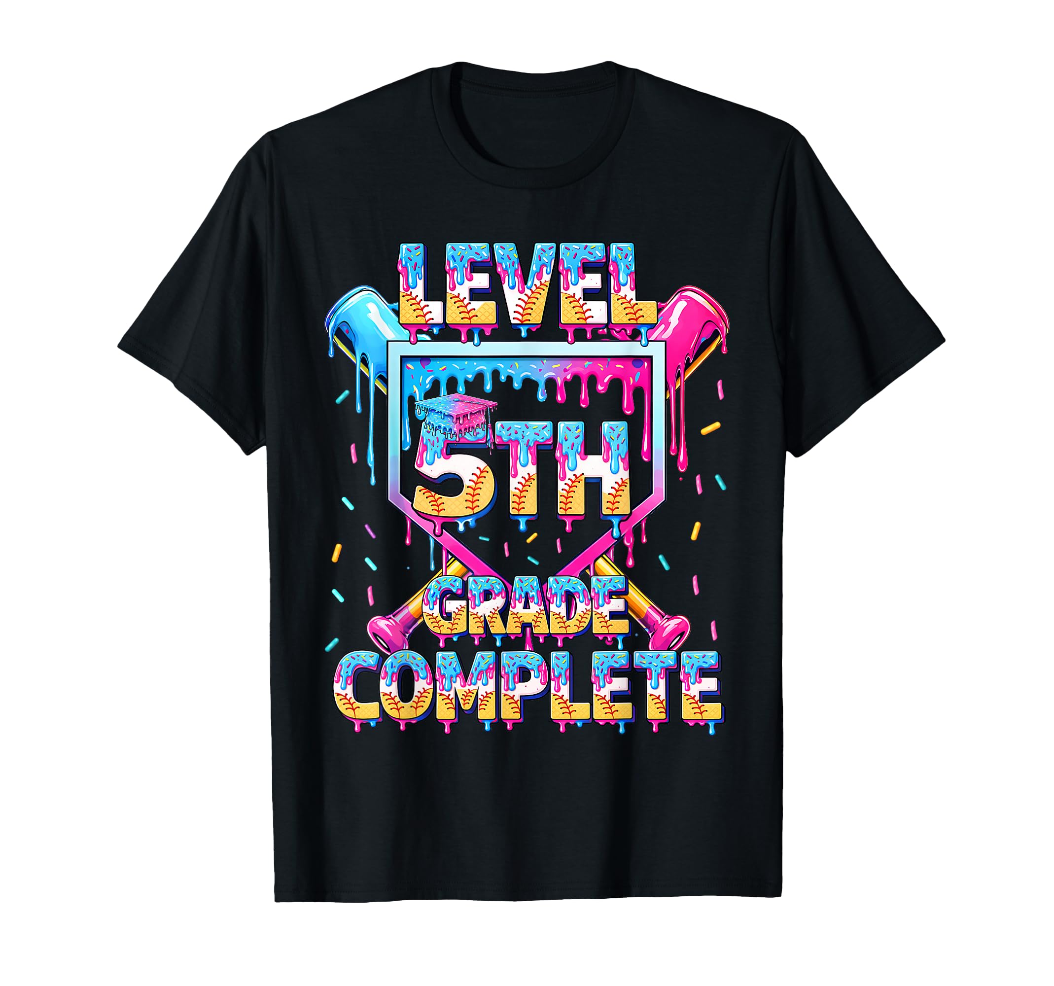Last Day 5Th Grade Fifth Level Complete T-Shirt - Graphic Print for Adults - T-Shirt, Sweatshirt, Hoodie