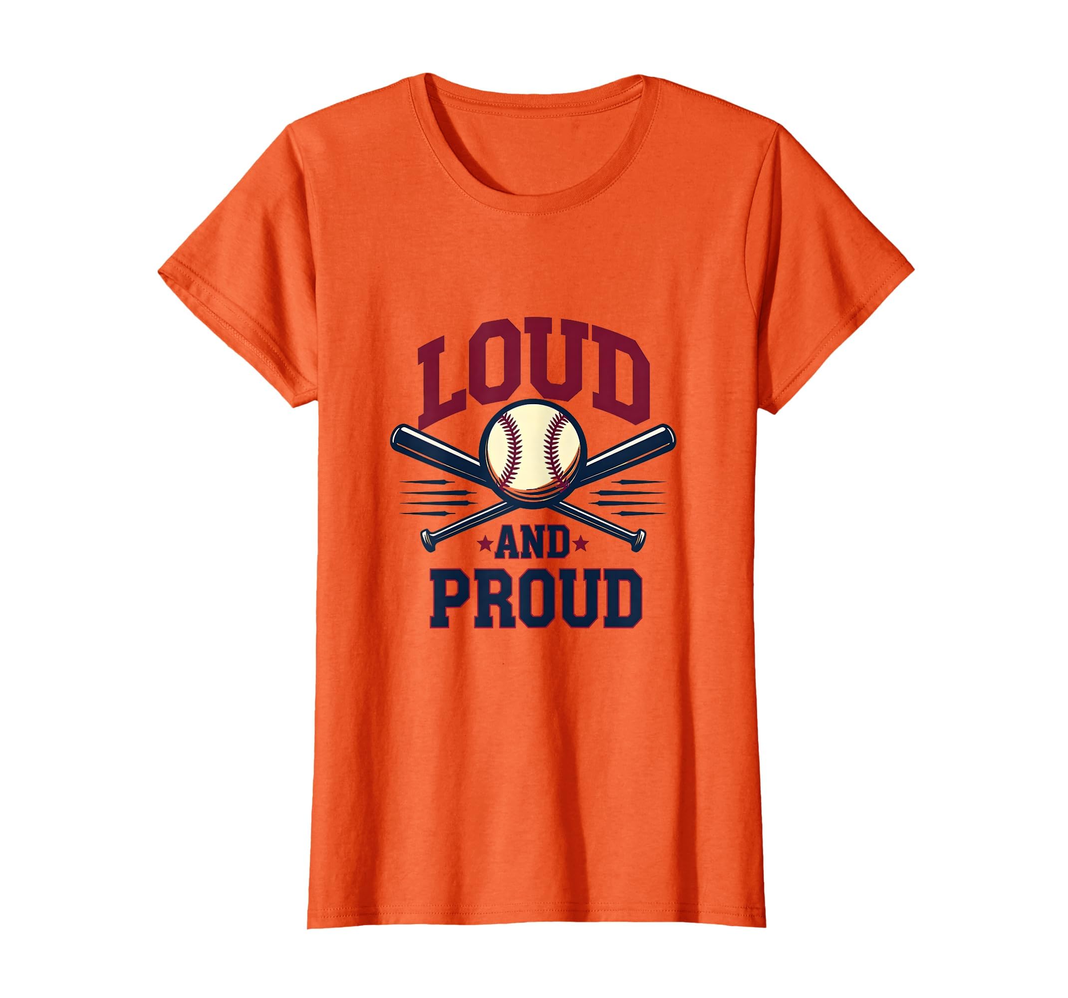 Loud And Proud Baseball Mom T-Shirt - Custom Art Print Unisex - T-Shirt, Sweatshirt, Hoodie