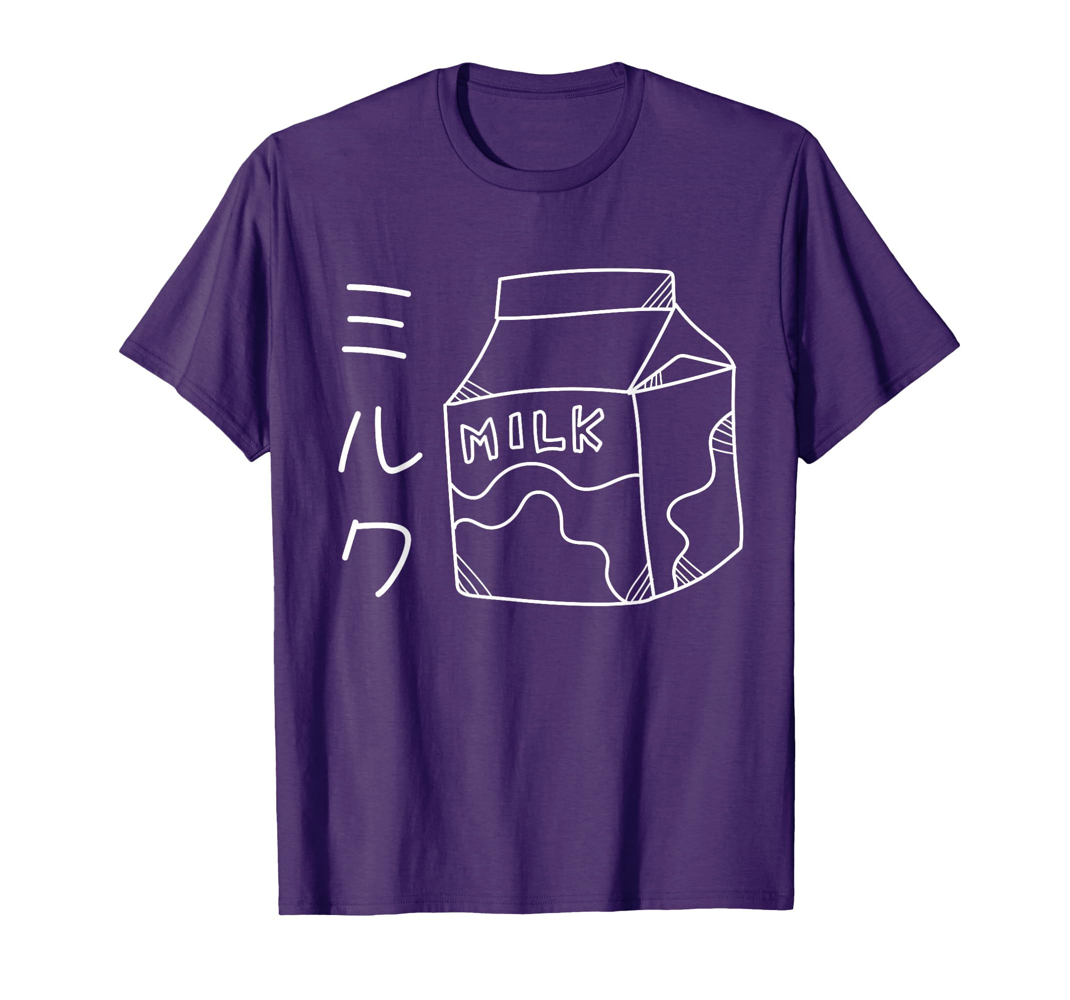 Milk Japanese Kawaii Line Art Harajuku T-Shirt - Unique Graphic for Adults - T-Shirt, Sweatshirt, Hoodie