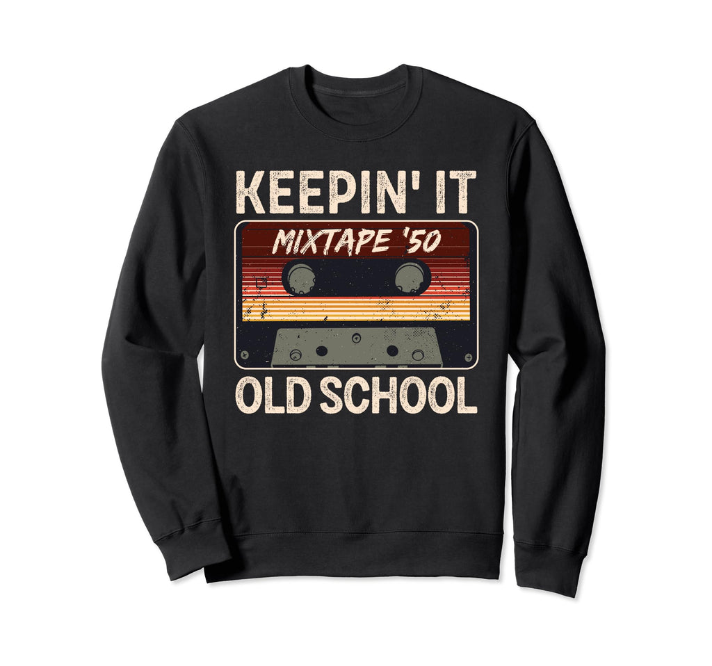 Old School Hip Hop 80S 90S Mixtape Sweatshirt - Custom Art Print Unisex - T-Shirt, Sweatshirt, Hoodie