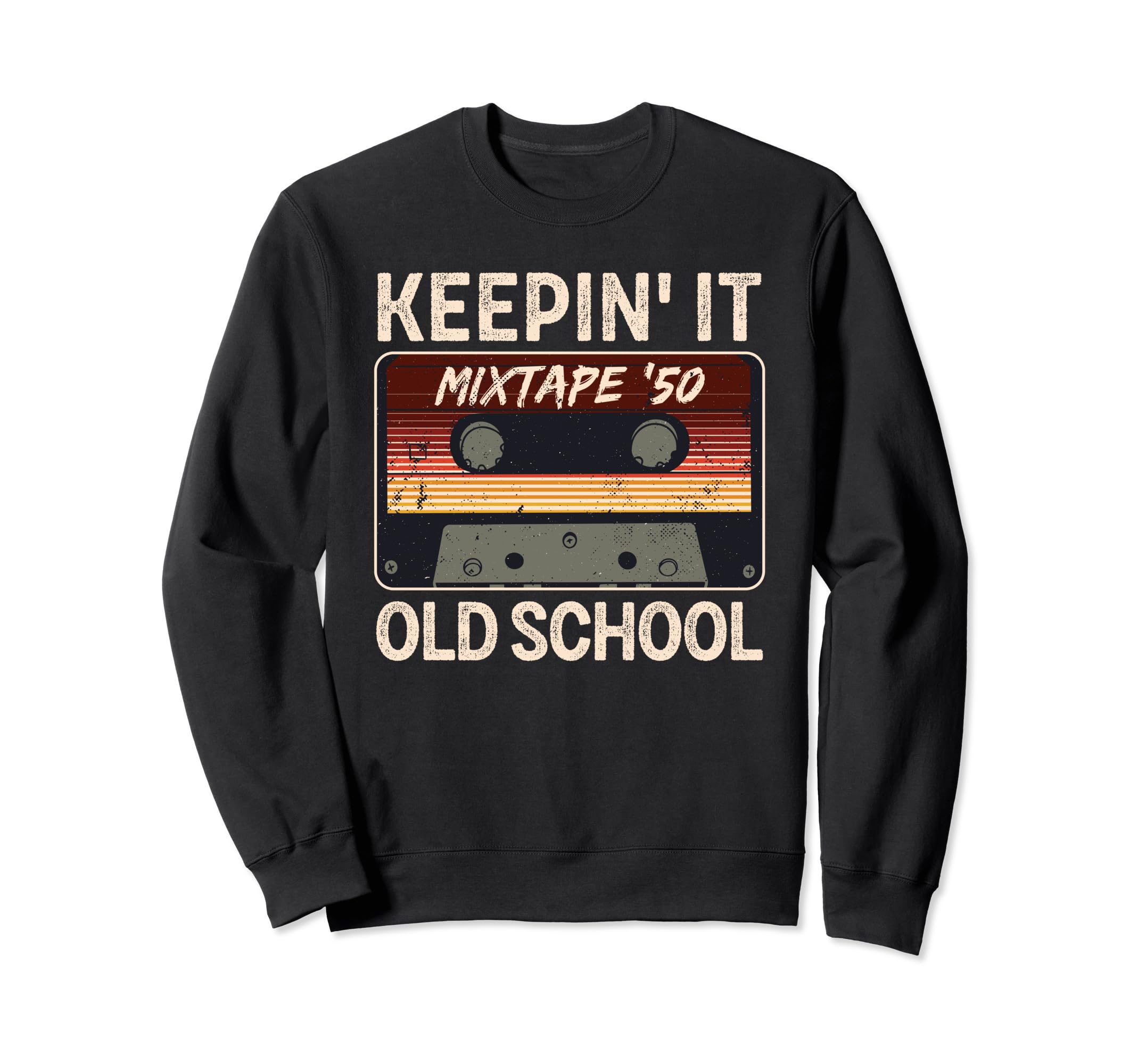 Old School Hip Hop 80S 90S Mixtape Sweatshirt - Custom Art Print Unisex - T-Shirt, Sweatshirt, Hoodie