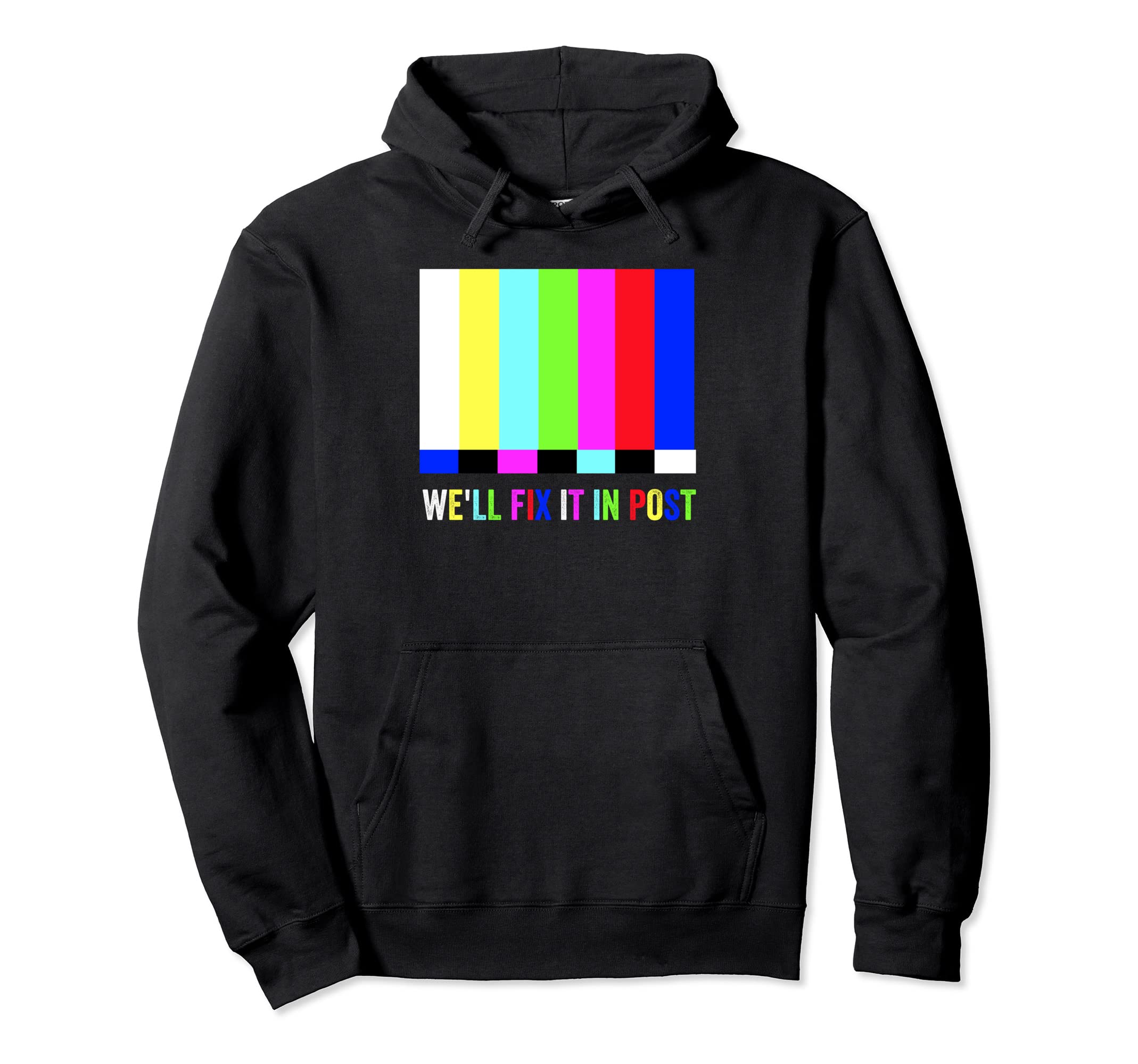 Well Fix It Post Tv Test Pattern Funny Hoodie - Aesthetic Graphic Unisex - T-Shirt, Sweatshirt, Hoodie