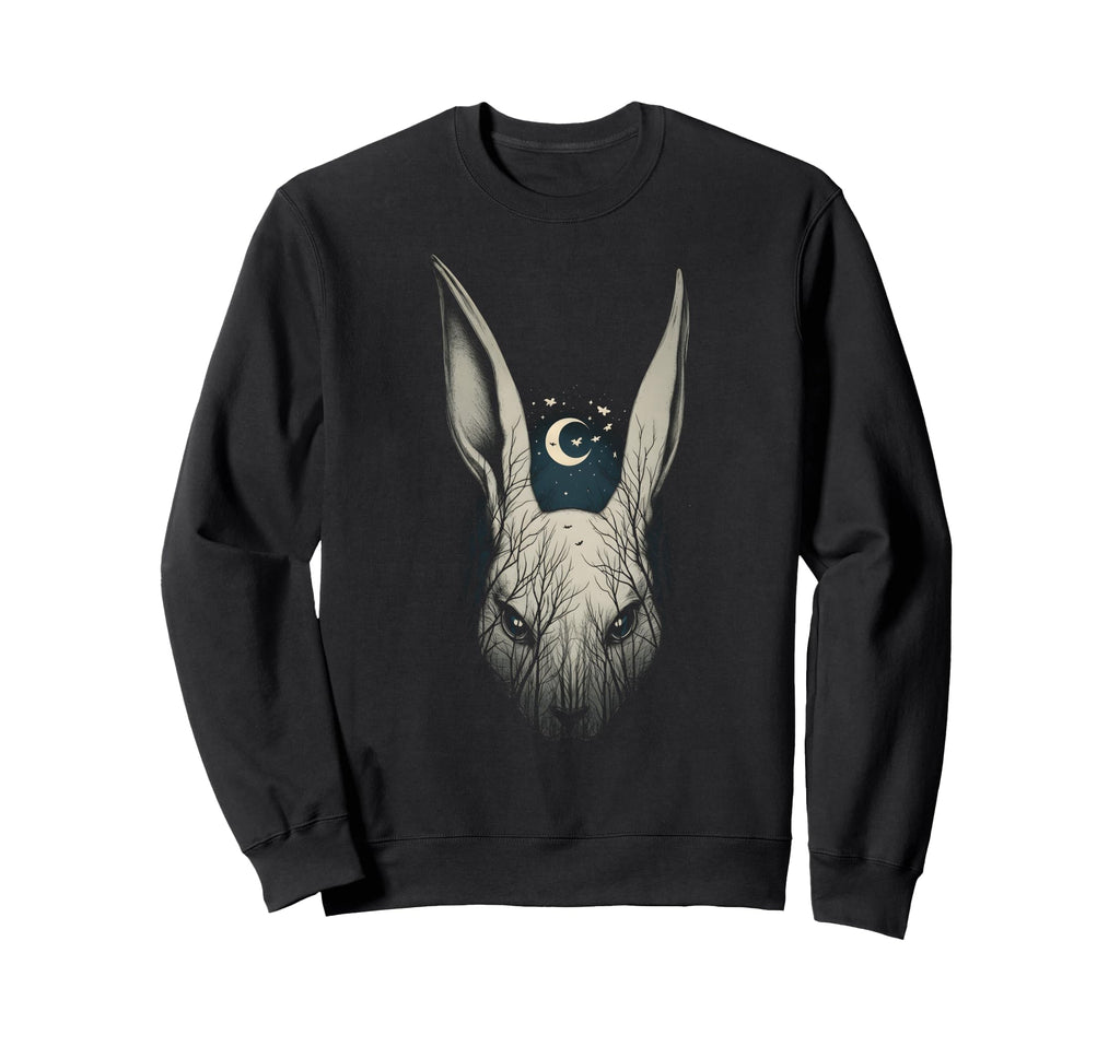 Creepy Bunny Rabbits Alt Goth Sweatshirt - Trendy Graphic for Adults - T-Shirt, Sweatshirt, Hoodie
