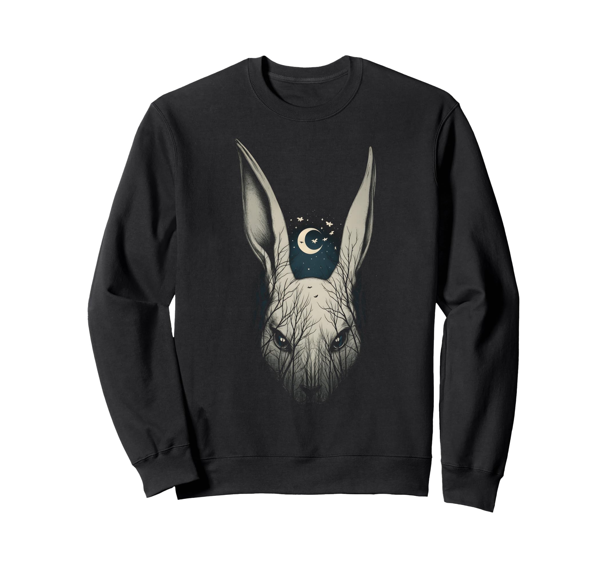 Creepy Bunny Rabbits Alt Goth Sweatshirt - Trendy Graphic for Adults - T-Shirt, Sweatshirt, Hoodie