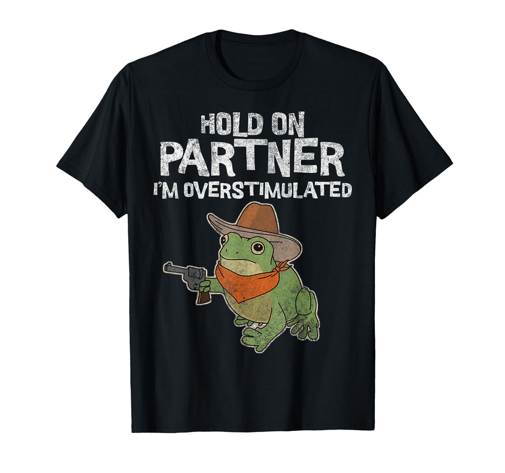 Cowboy Frog Hold Partner Im T-Shirt - Minimalist Print Unisex - T-Shirt, Sweatshirt, Hoodie