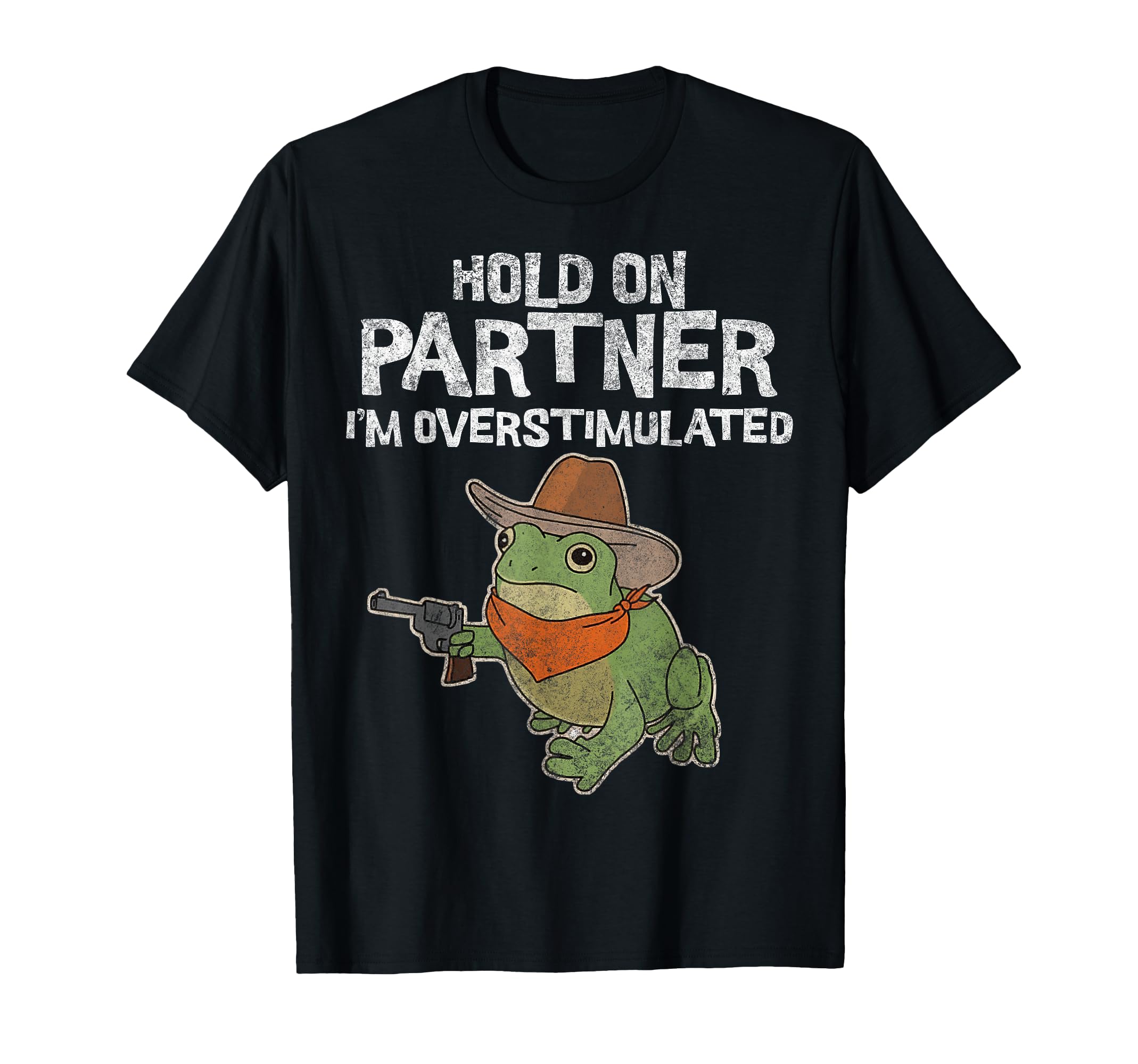 Cowboy Frog Hold Partner Im T-Shirt - Minimalist Print Unisex - T-Shirt, Sweatshirt, Hoodie