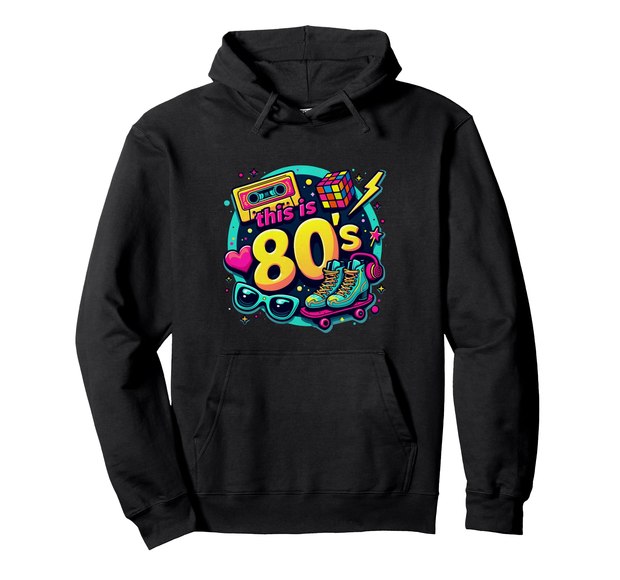 This 80S Bro Cassette Roller Skates Hoodie - Unique Graphic for Adults - T-Shirt, Sweatshirt, Hoodie