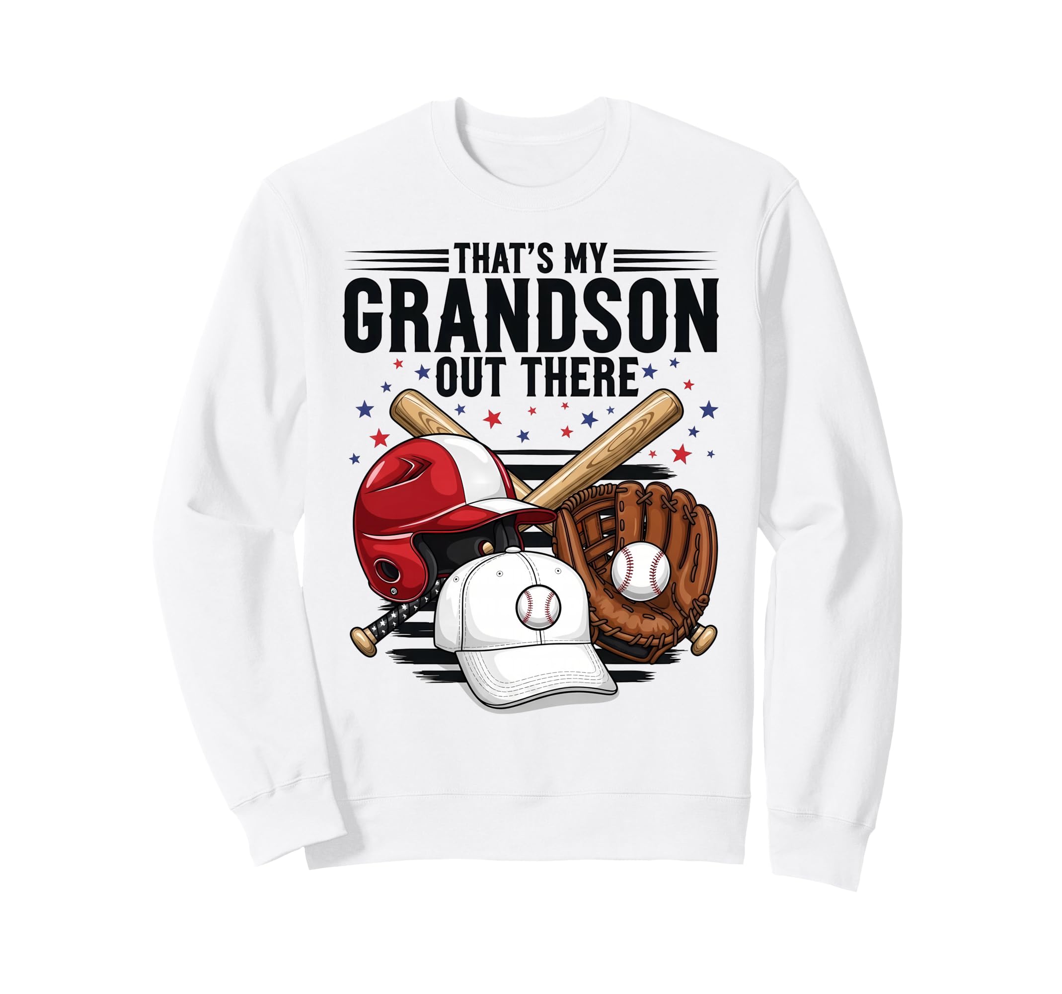 Proud Baseball Grandma Sweatshirt - Casual Everyday Wear for Adults - T-Shirt, Sweatshirt, Hoodie