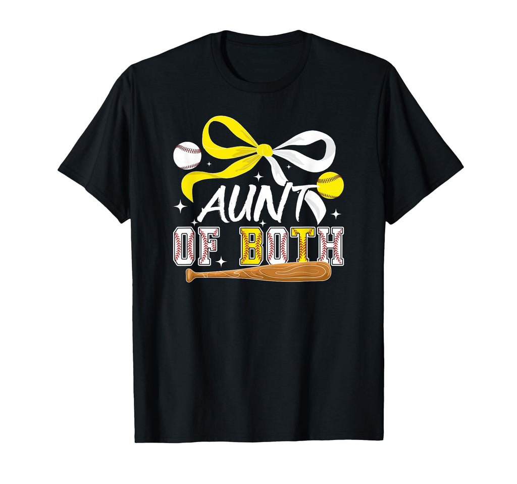 Aunt Both Coquette Baseball Softball T-Shirt - Novelty Apparel Men Women - T-Shirt, Sweatshirt, Hoodie