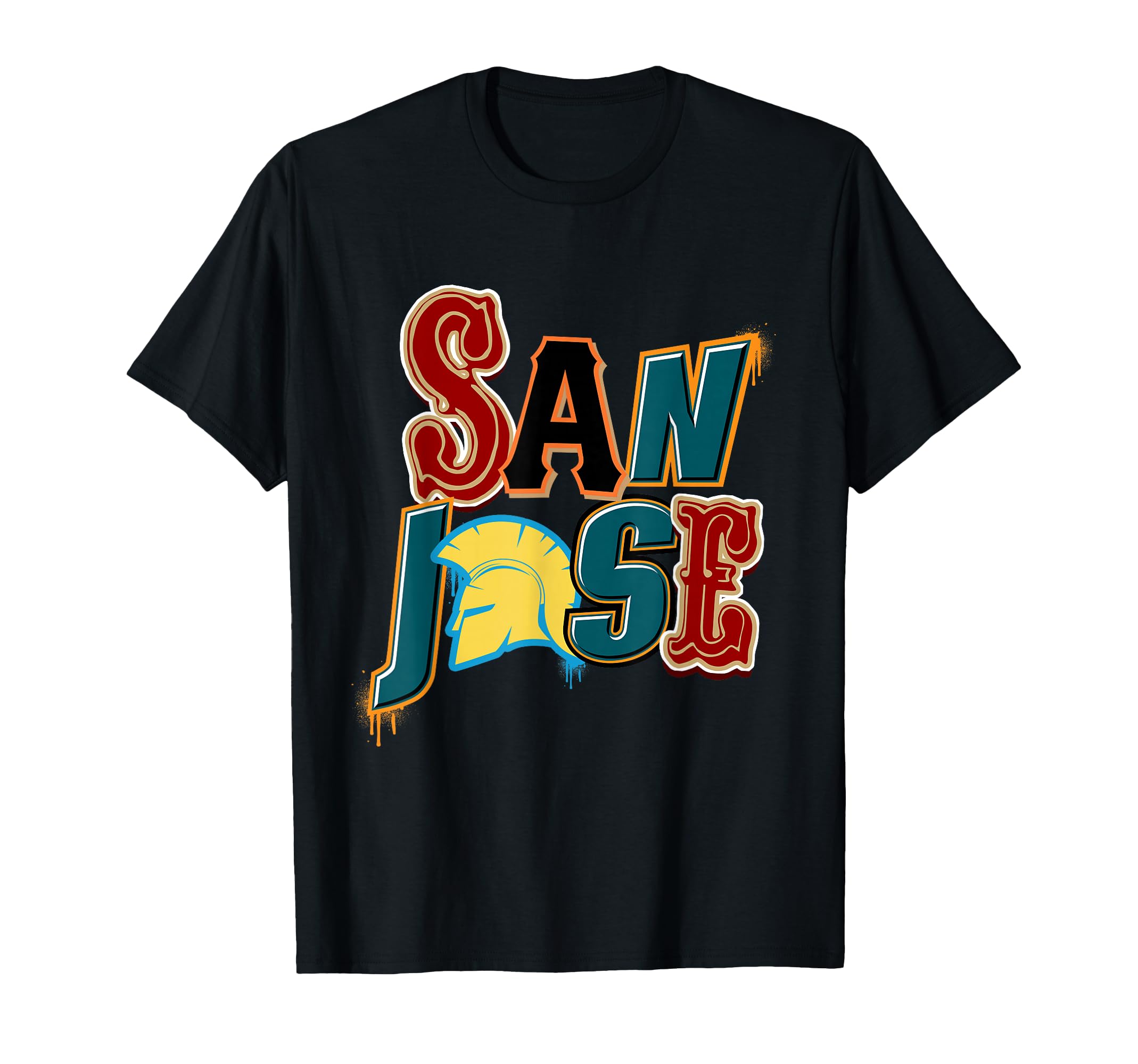 San Jose Sj Teams San Jose Baseball San T-Shirt - Custom Art Print Unisex - T-Shirt, Sweatshirt, Hoodie