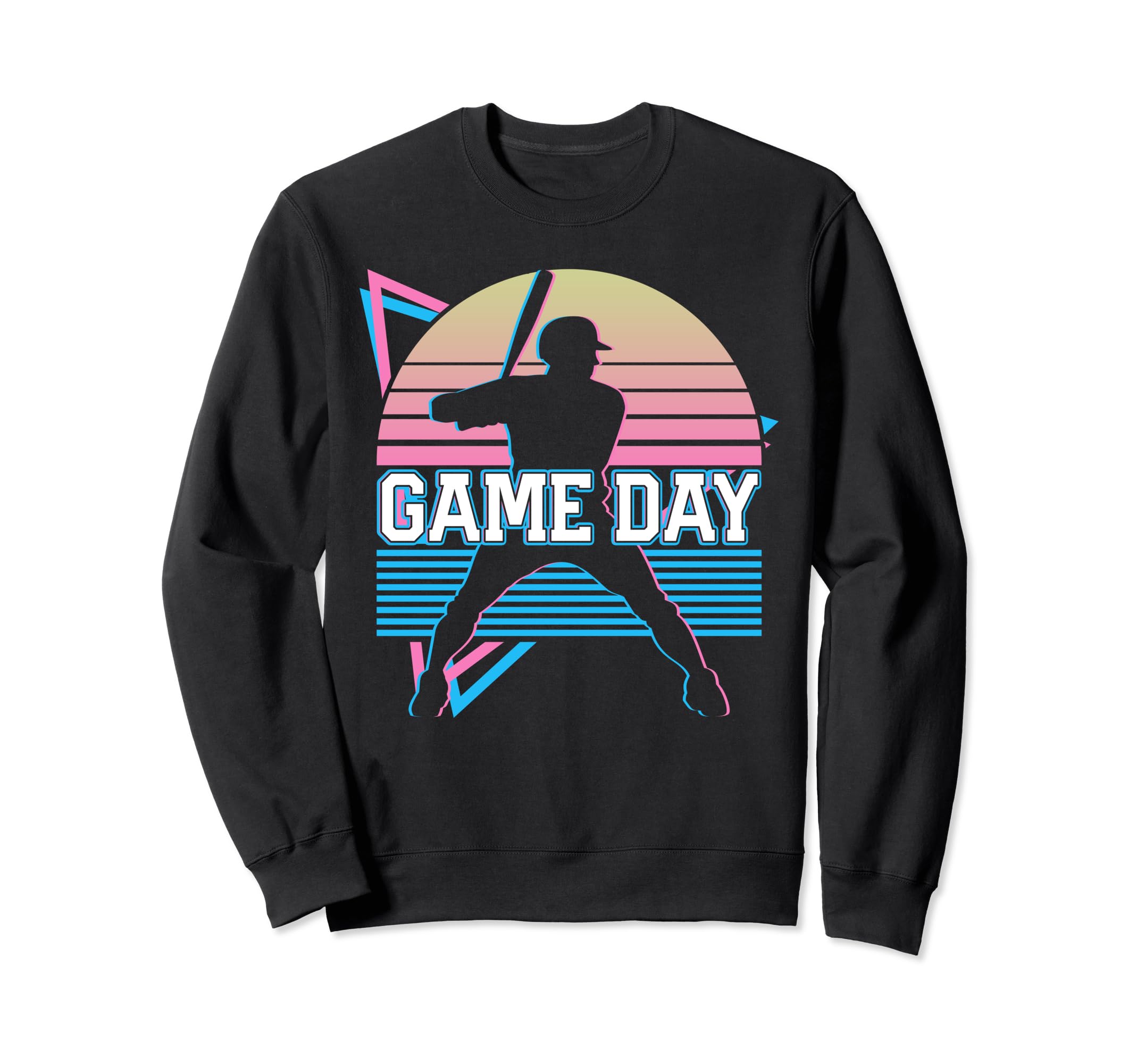 Baseball Game Day Sweatshirt - Graphic Print for Adults - T-Shirt, Sweatshirt, Hoodie