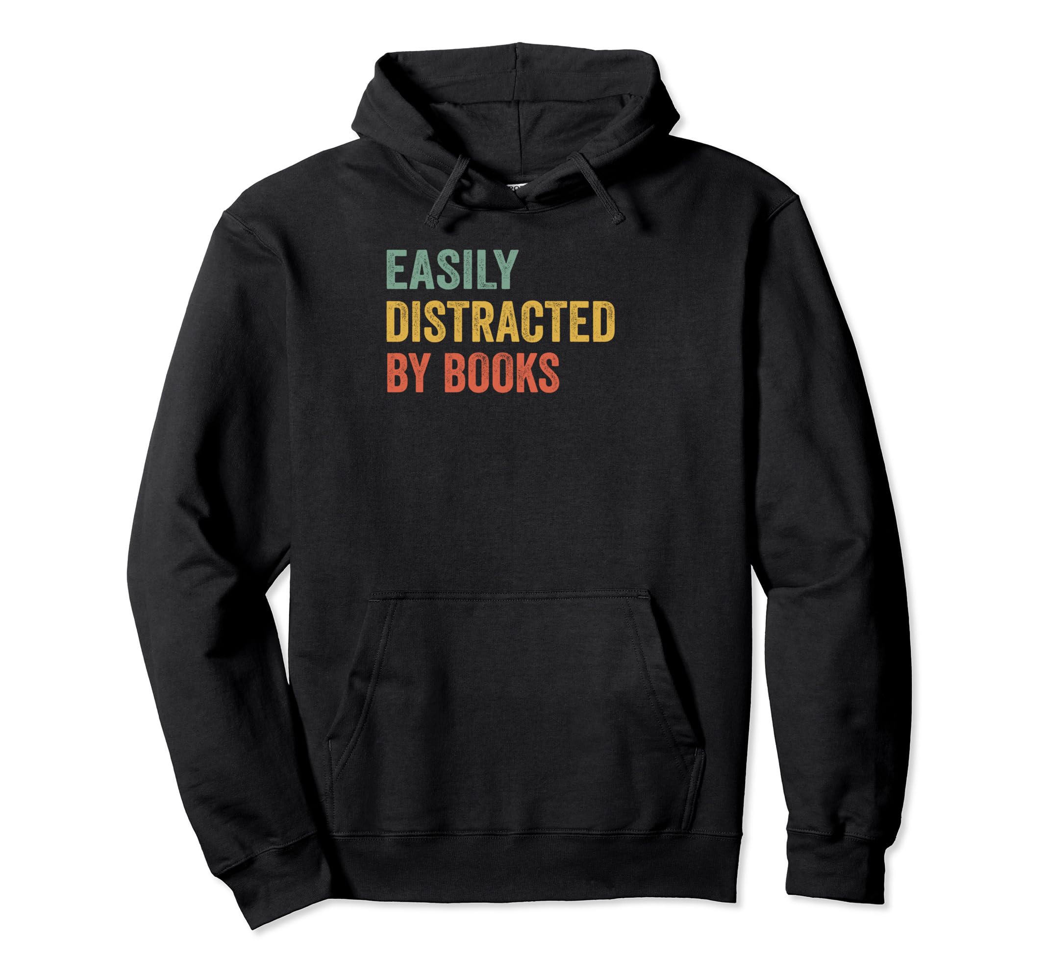 Easily Distracted Books Pilot Distressed Hoodie - Minimalist Print Unisex - T-Shirt, Sweatshirt, Hoodie